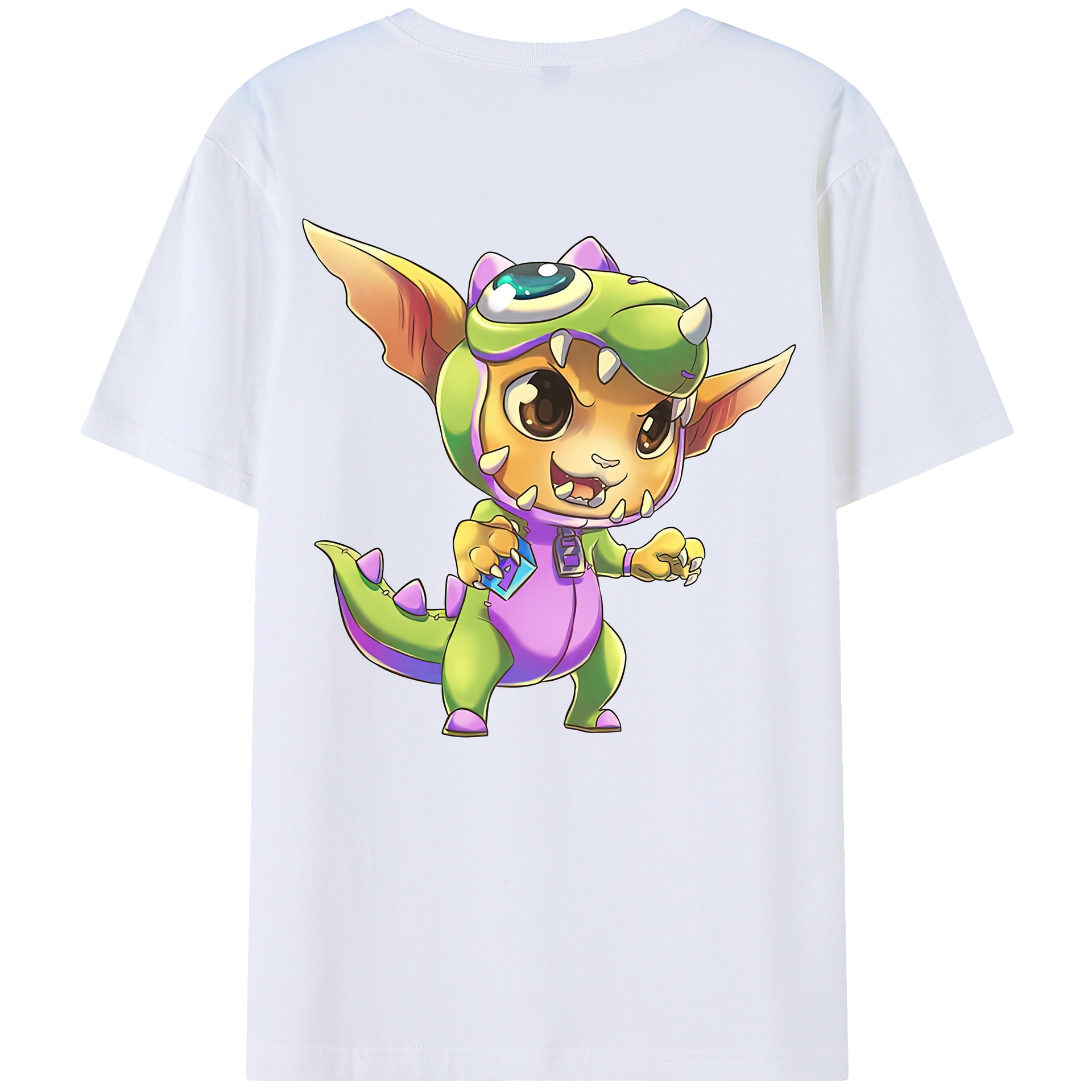 （画像用） リーグ・オブ・レジェンド League of Legends LOL 綿100％半袖Tシャツ（背面プリント）