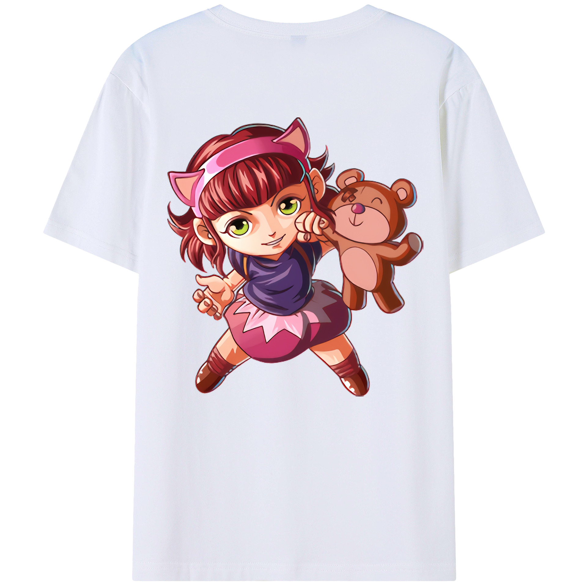 リーグ・オブ・レジェンド League of Legends LOL 綿100％半袖Tシャツ（背面プリント）