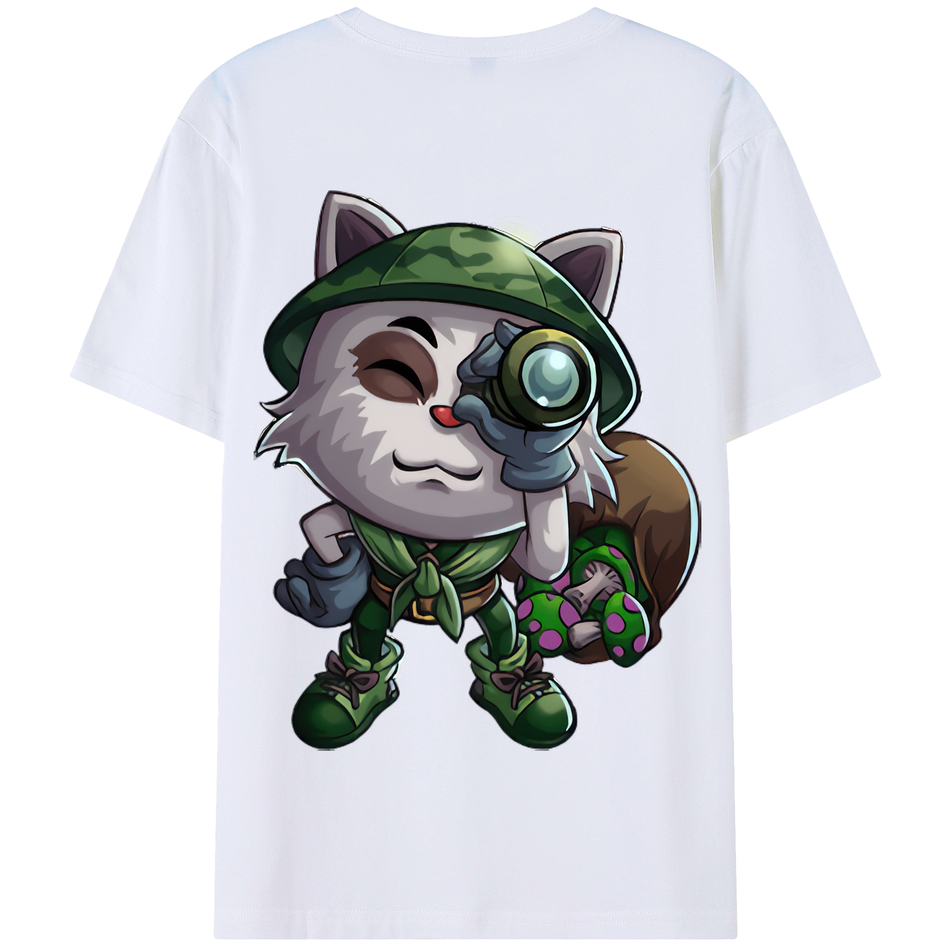 リーグ・オブ・レジェンド League of Legends LOL 綿100％半袖Tシャツ（背面プリント）