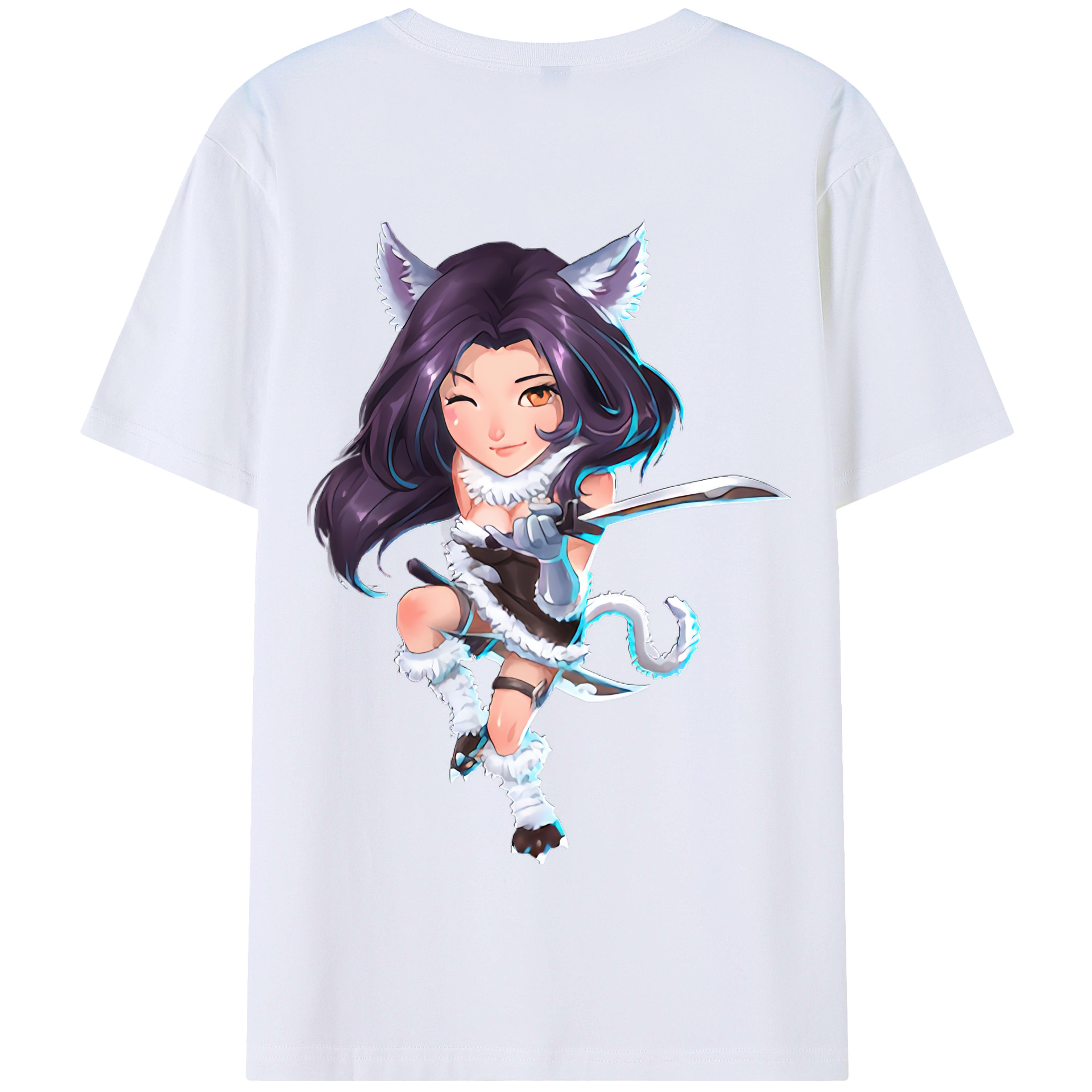 リーグ・オブ・レジェンド League of Legends LOL 綿100％半袖Tシャツ（背面プリント）