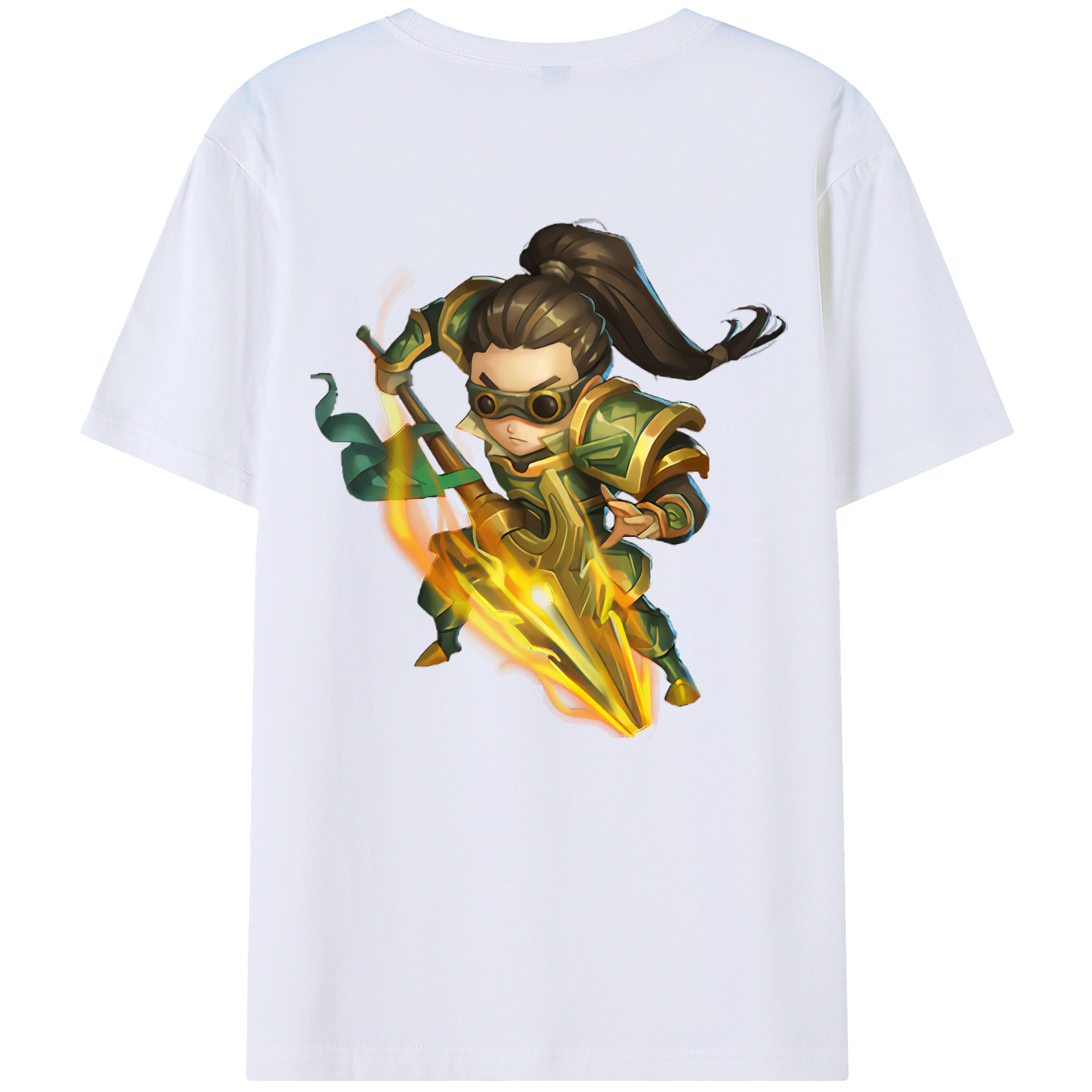 リーグ・オブ・レジェンド League of Legends LOL 綿100％半袖Tシャツ（背面プリント）