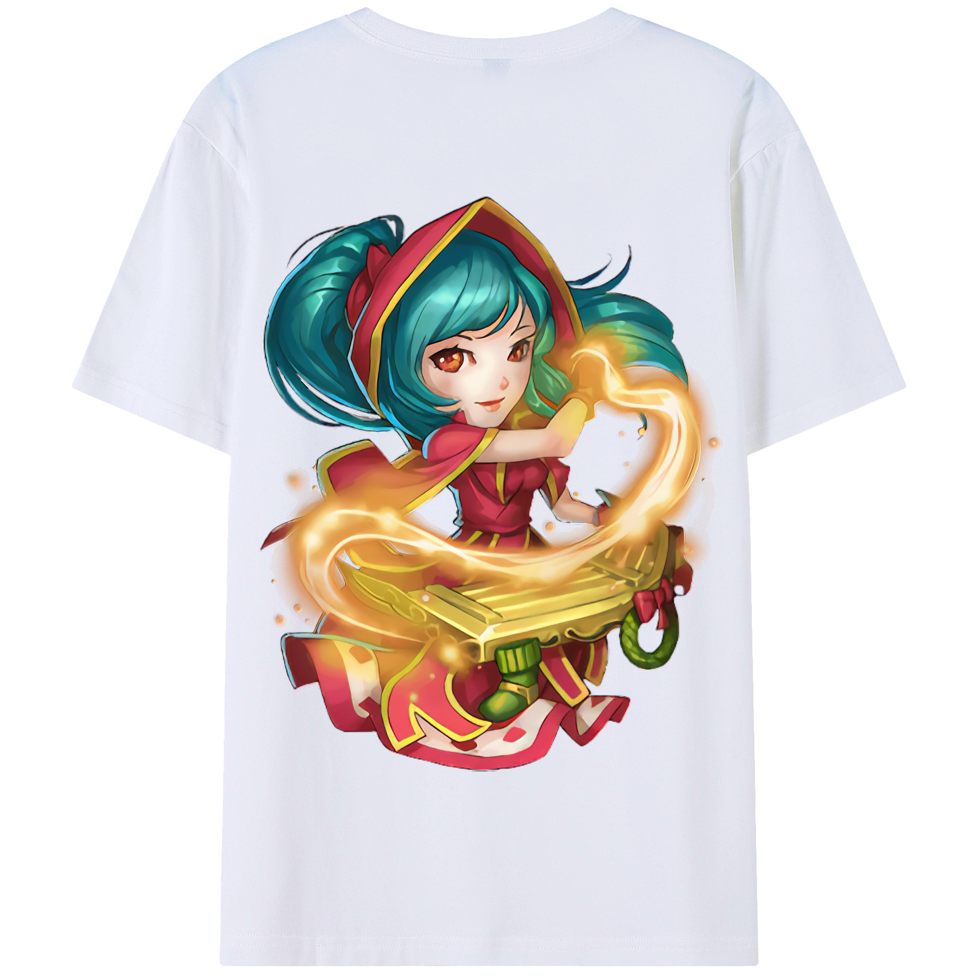 リーグ・オブ・レジェンド League of Legends LOL 綿100％半袖Tシャツ（背面プリント）