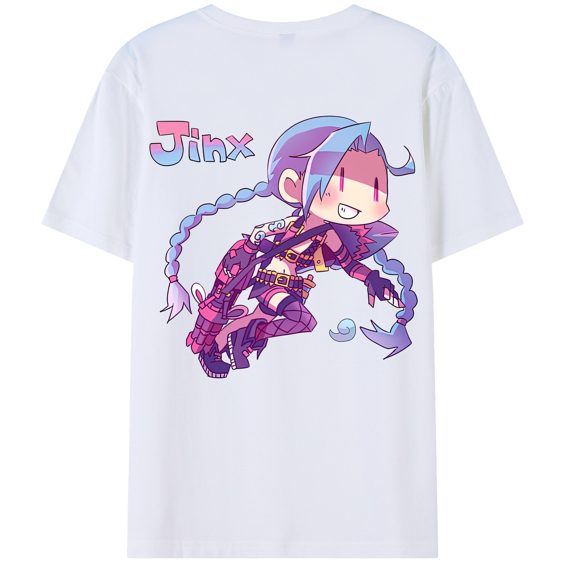 リーグ・オブ・レジェンド League of Legends LOL 綿100％半袖Tシャツ（背面プリント）