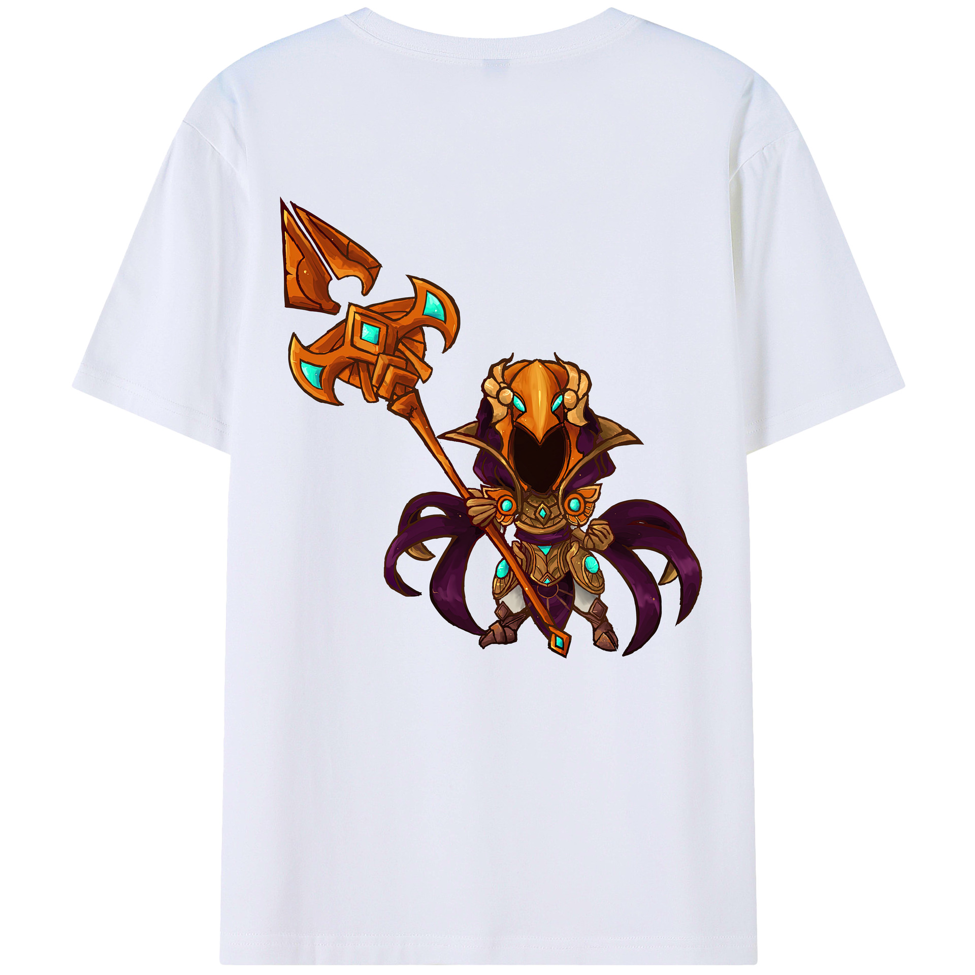 リーグ・オブ・レジェンド League of Legends LOL 綿100％半袖Tシャツ（背面プリント）