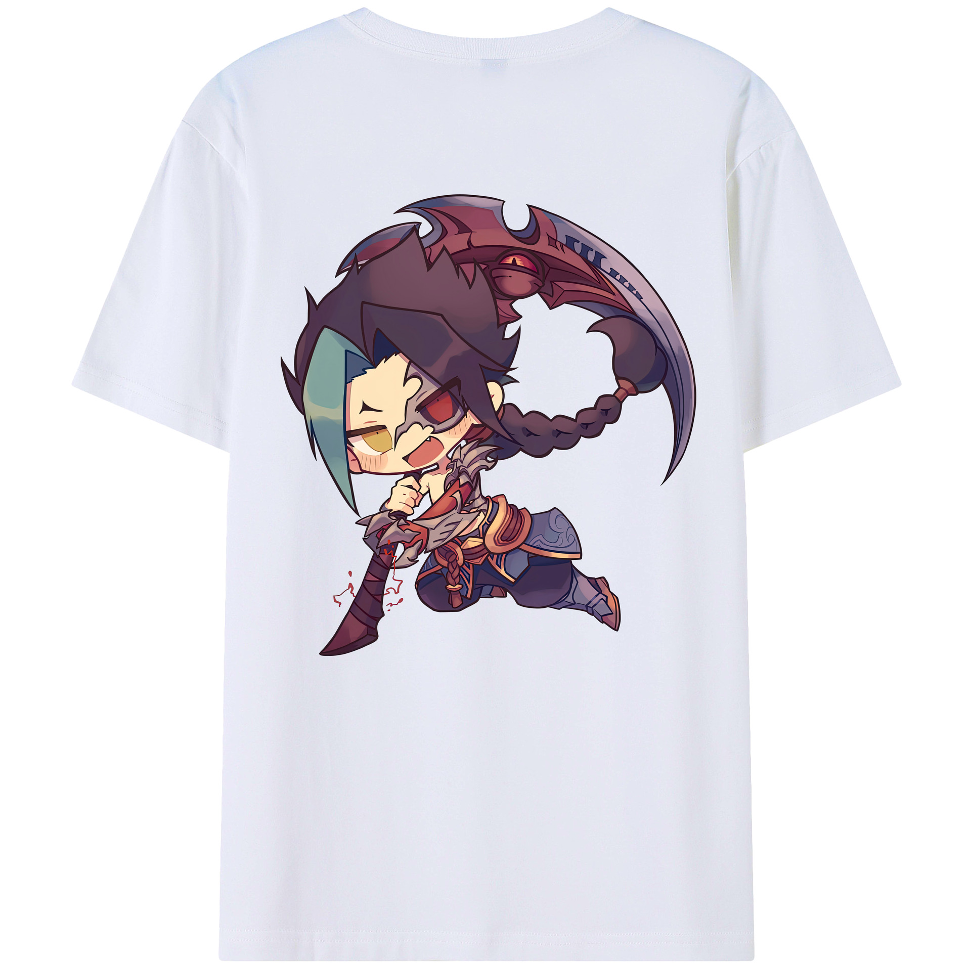 リーグ・オブ・レジェンド League of Legends LOL 綿100％半袖Tシャツ（背面プリント）