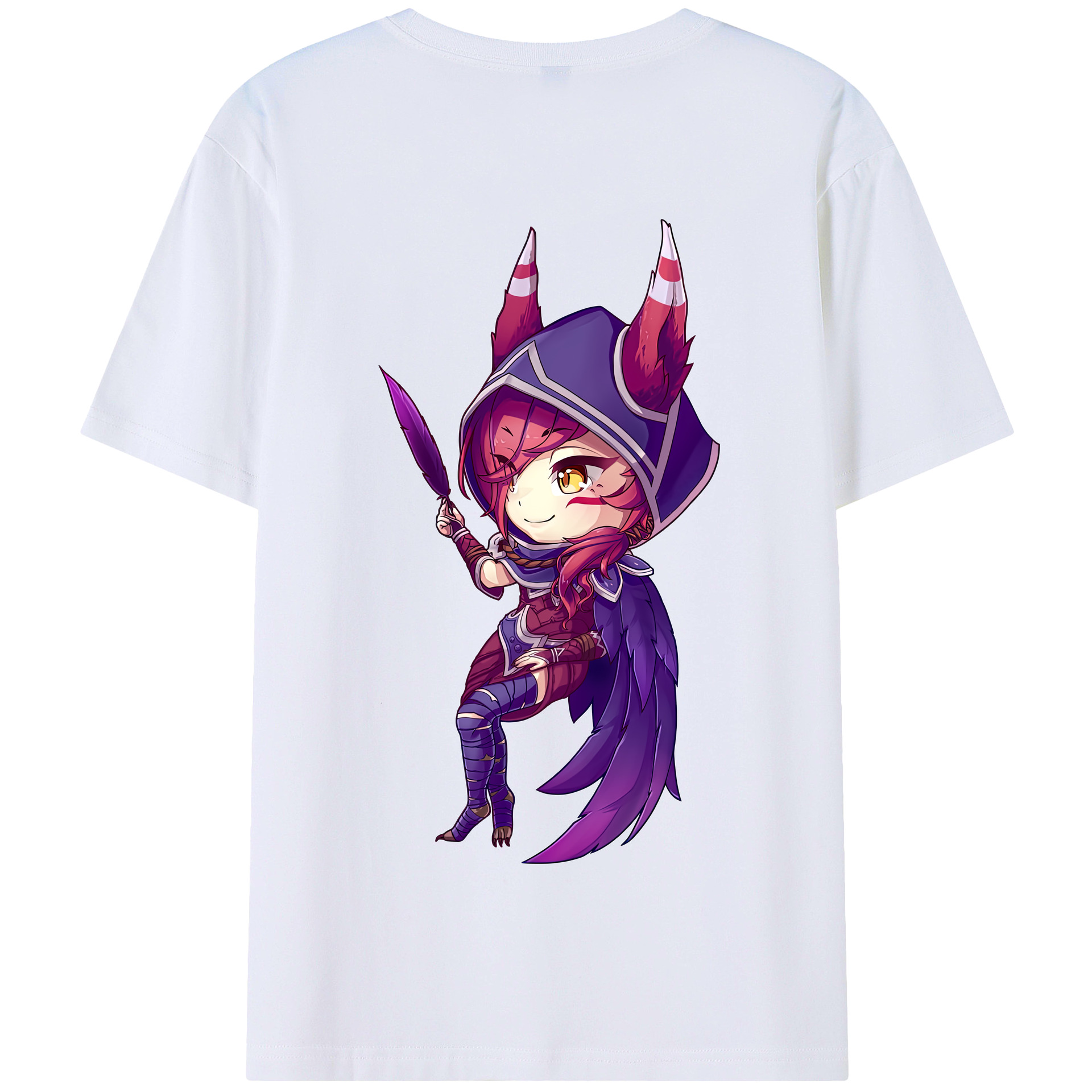 リーグ・オブ・レジェンド League of Legends LOL 綿100％半袖Tシャツ（背面プリント）