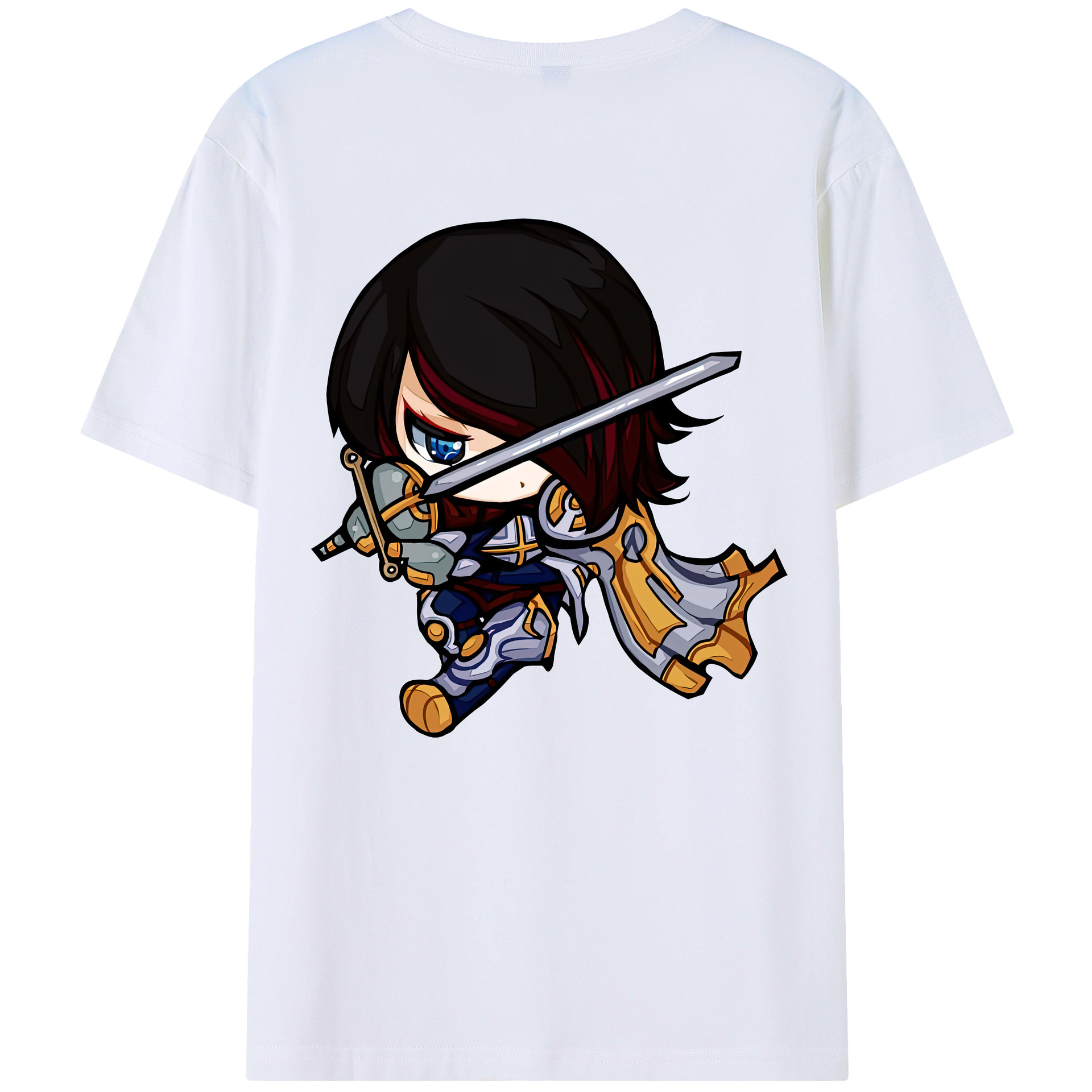 リーグ・オブ・レジェンド League of Legends LOL 綿100％半袖Tシャツ（背面プリント）