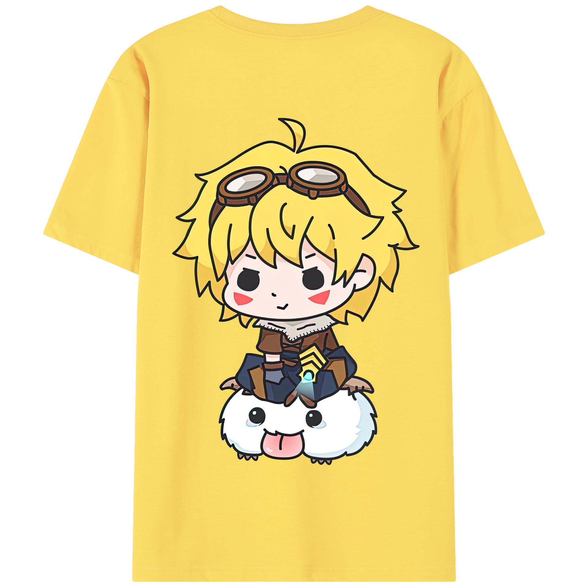 リーグ・オブ・レジェンド League of Legends LOL 綿100％半袖Tシャツ（背面プリント）