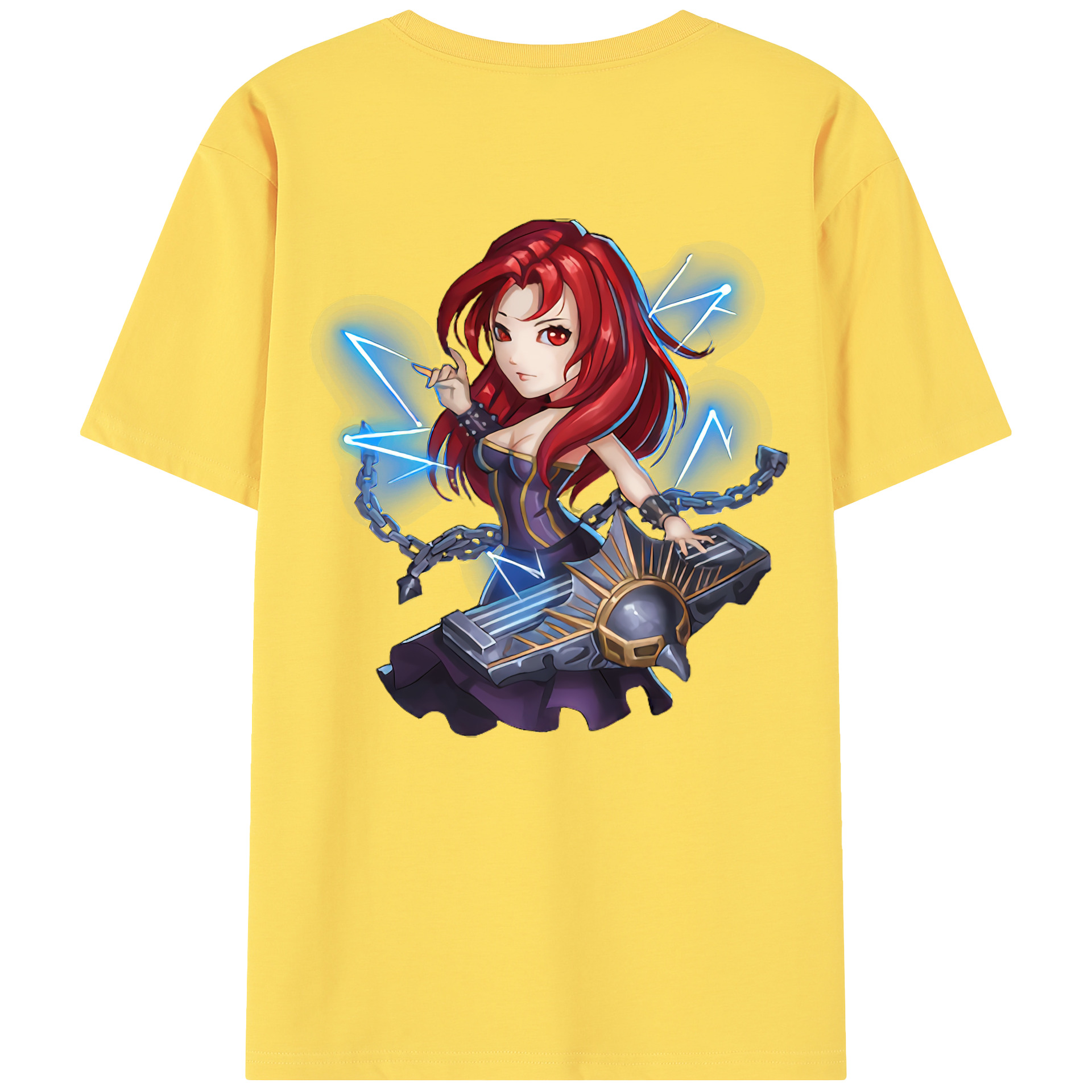 リーグ・オブ・レジェンド League of Legends LOL 綿100％半袖Tシャツ（背面プリント）