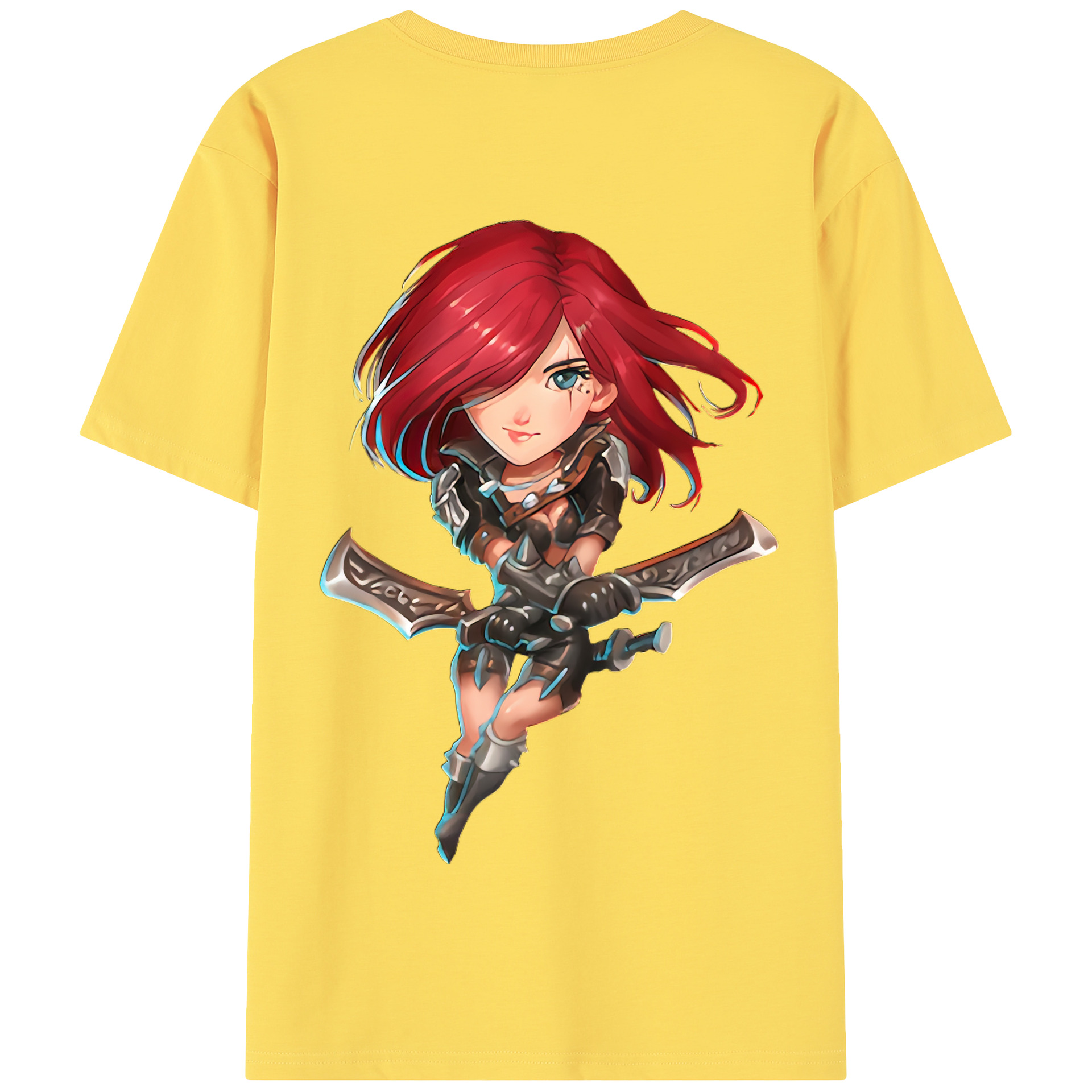 リーグ・オブ・レジェンド League of Legends LOL 綿100％半袖Tシャツ（背面プリント）