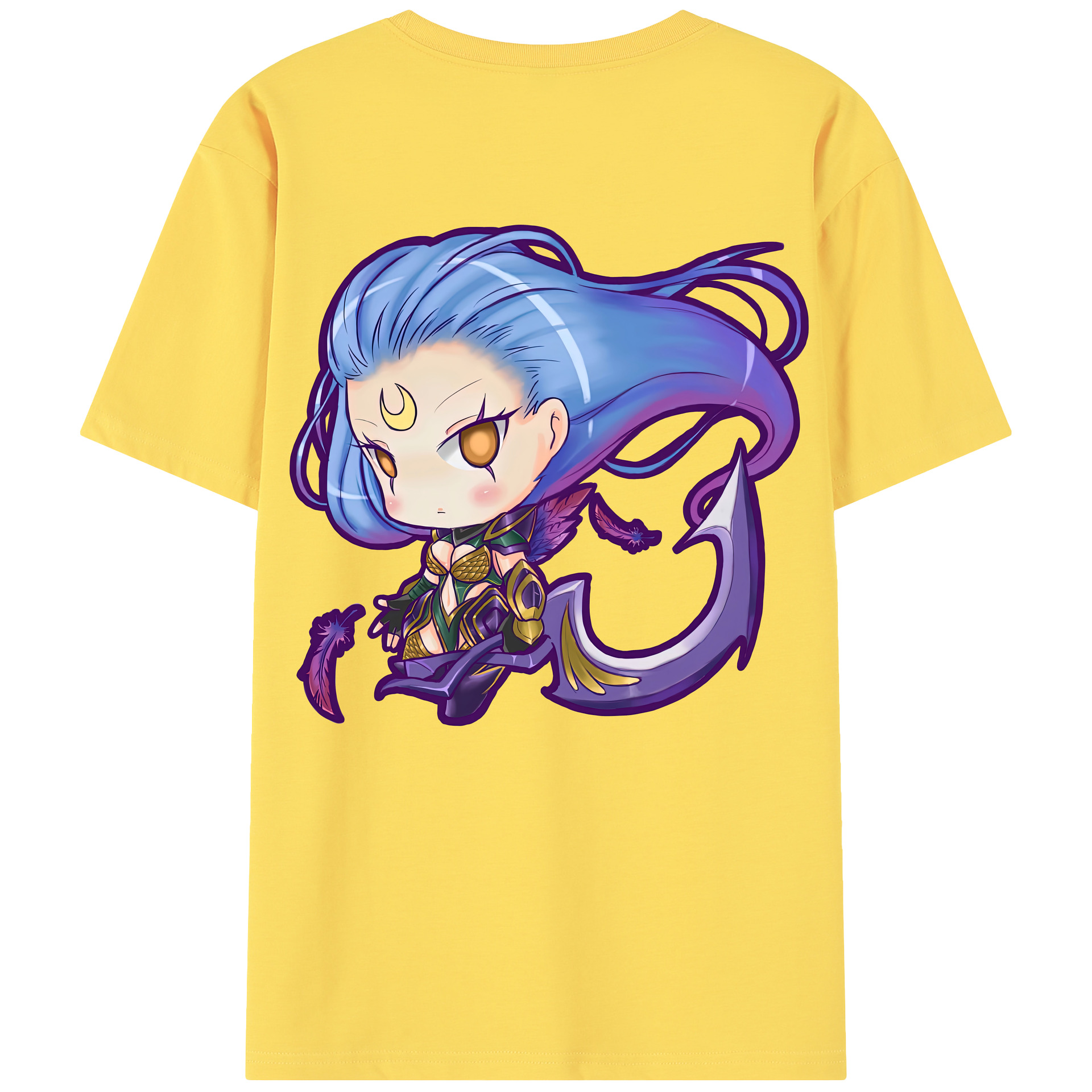 リーグ・オブ・レジェンド League of Legends LOL 綿100％半袖Tシャツ（背面プリント）