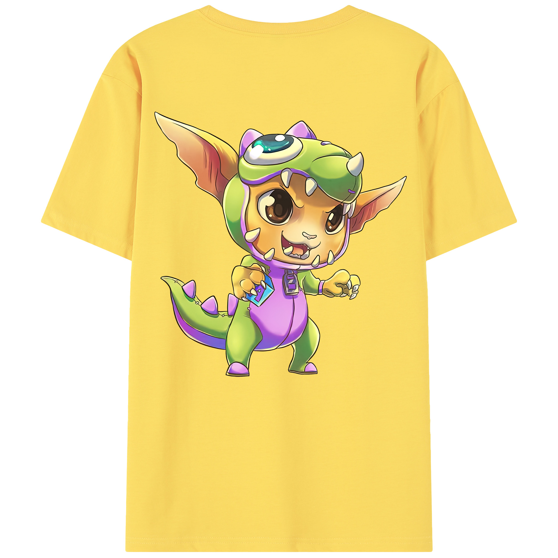 （画像用） リーグ・オブ・レジェンド League of Legends LOL 綿100％半袖Tシャツ（背面プリント）