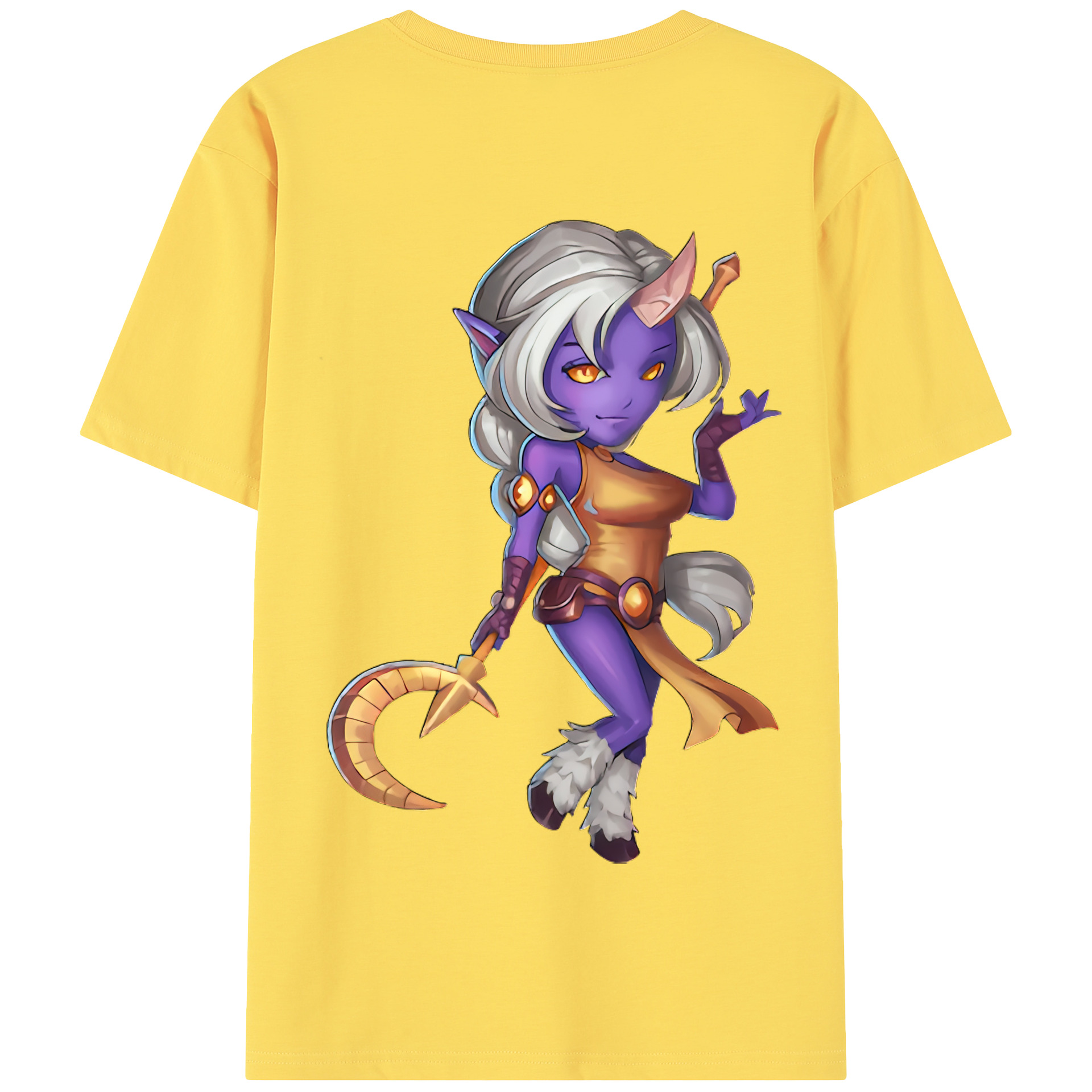 （画像用） リーグ・オブ・レジェンド League of Legends LOL 綿100％半袖Tシャツ（背面プリント）