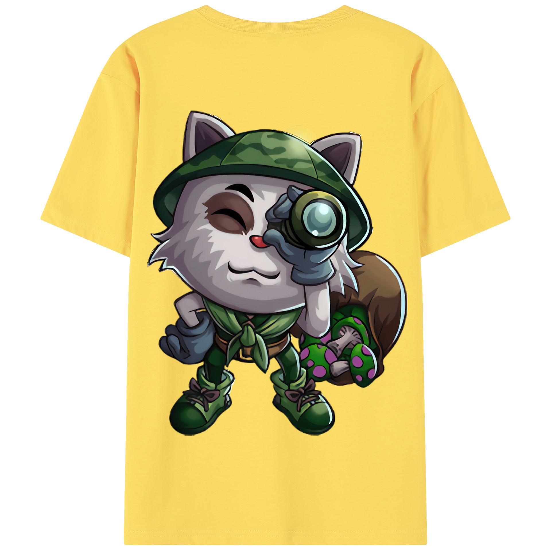 リーグ・オブ・レジェンド League of Legends LOL 綿100％半袖Tシャツ（背面プリント）
