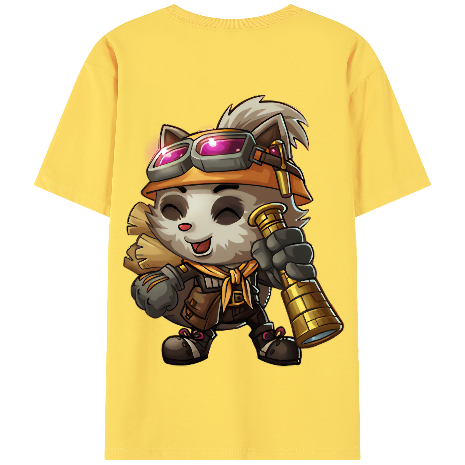 リーグ・オブ・レジェンド League of Legends LOL 綿100％半袖Tシャツ（背面プリント）