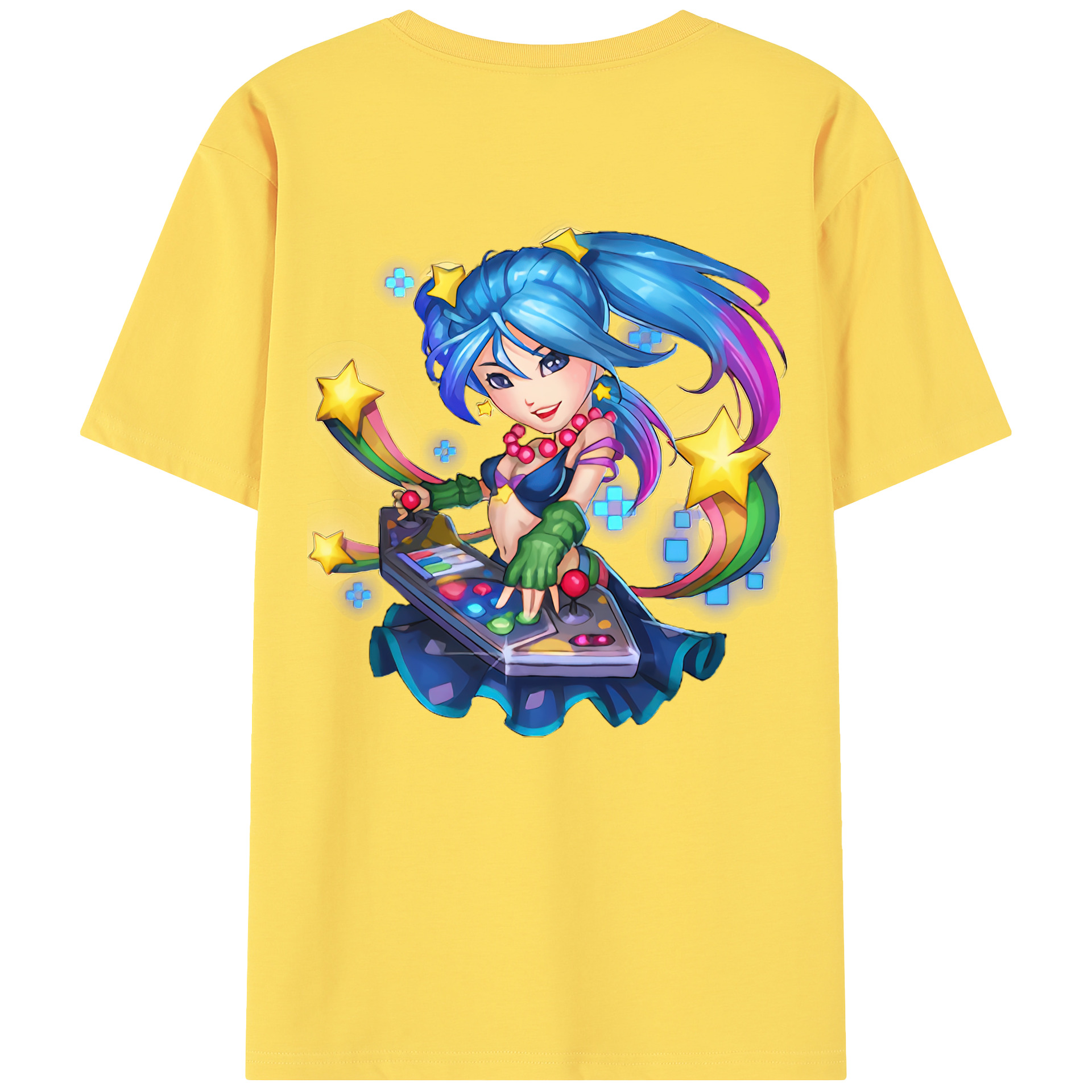 リーグ・オブ・レジェンド League of Legends LOL 綿100％半袖Tシャツ（背面プリント）