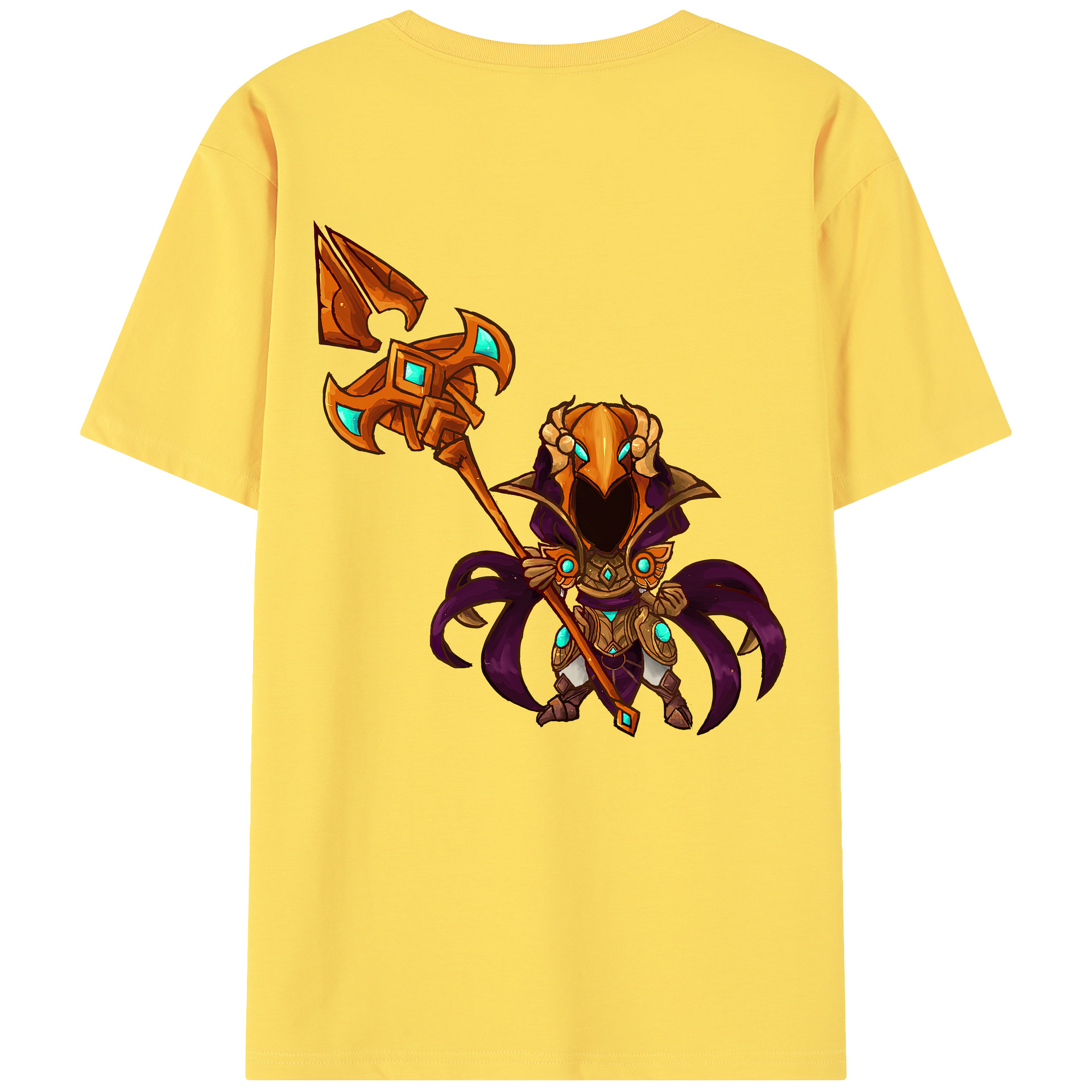 リーグ・オブ・レジェンド League of Legends LOL 綿100％半袖Tシャツ（背面プリント）