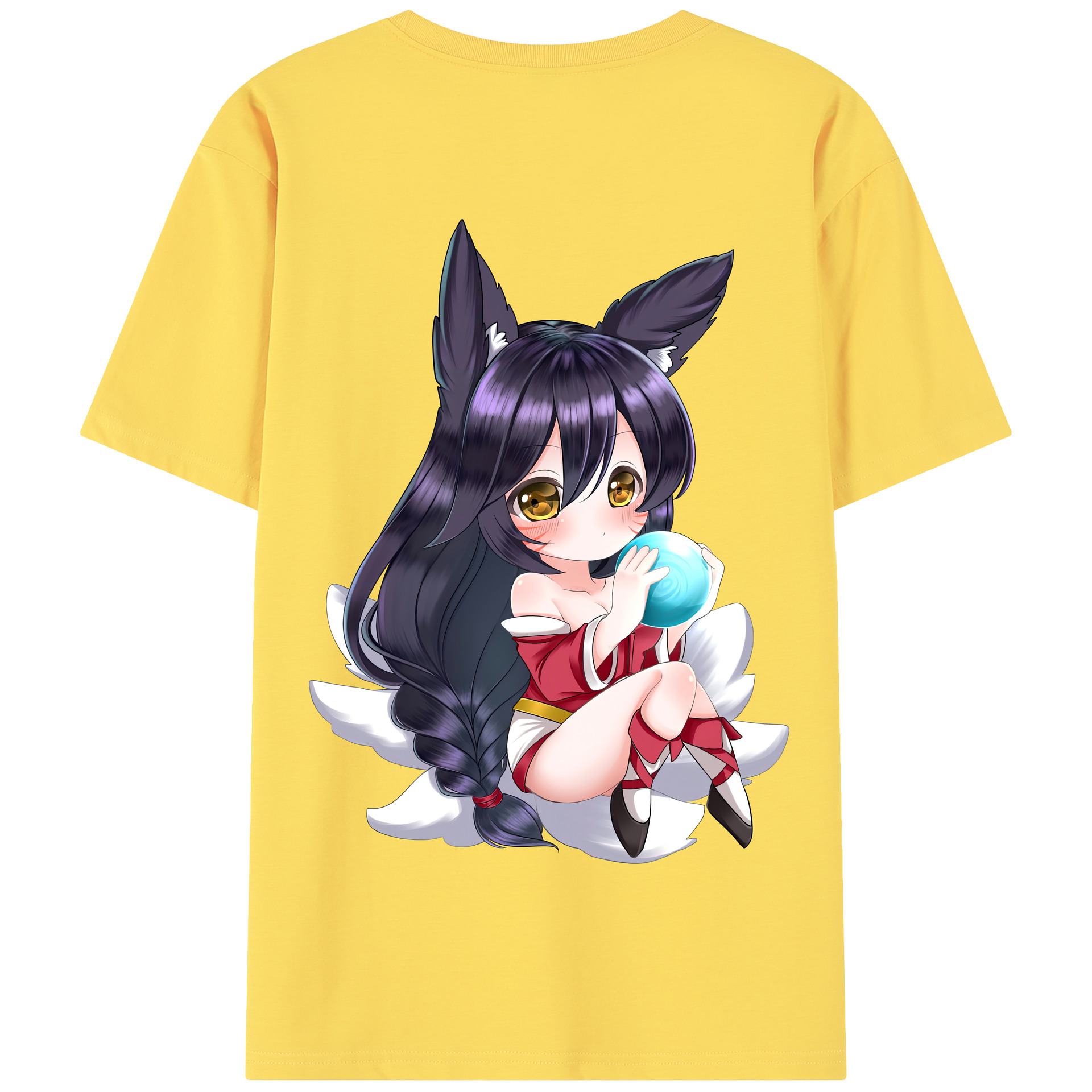 （画像用） リーグ・オブ・レジェンド League of Legends LOL 綿100％半袖Tシャツ（背面プリント）