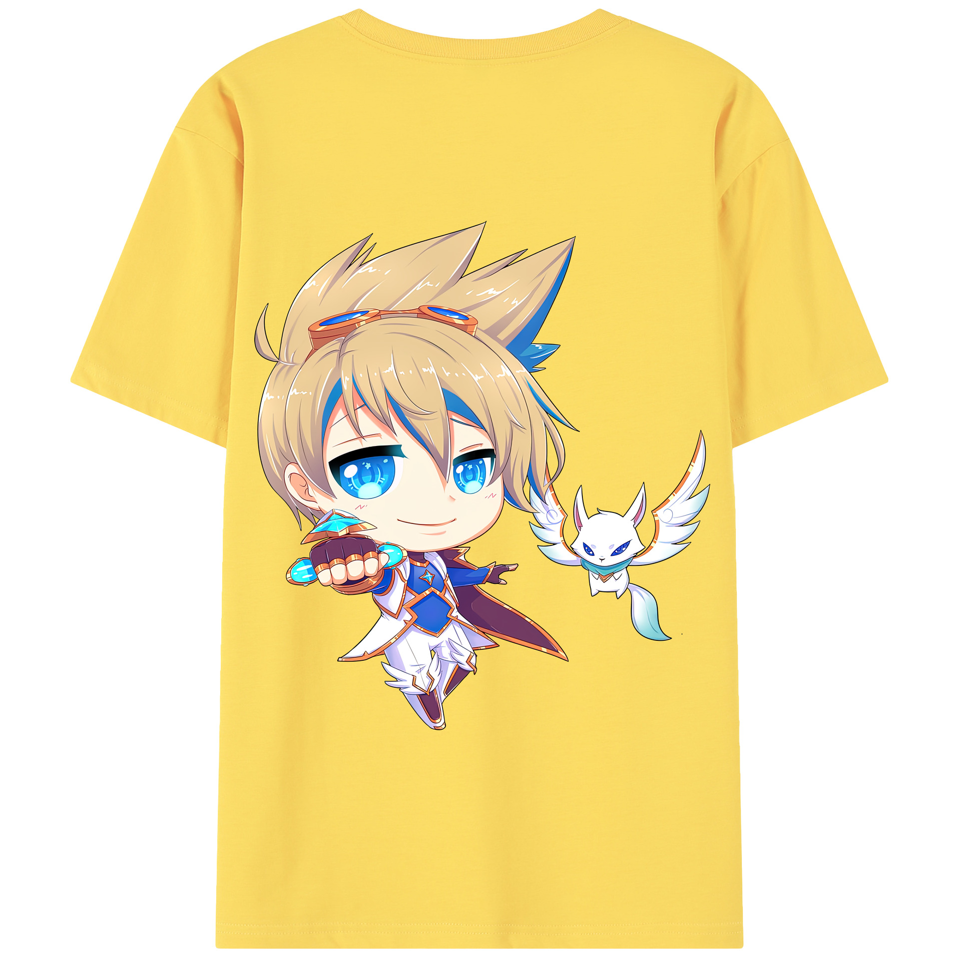 リーグ・オブ・レジェンド League of Legends LOL 綿100％半袖Tシャツ（背面プリント）