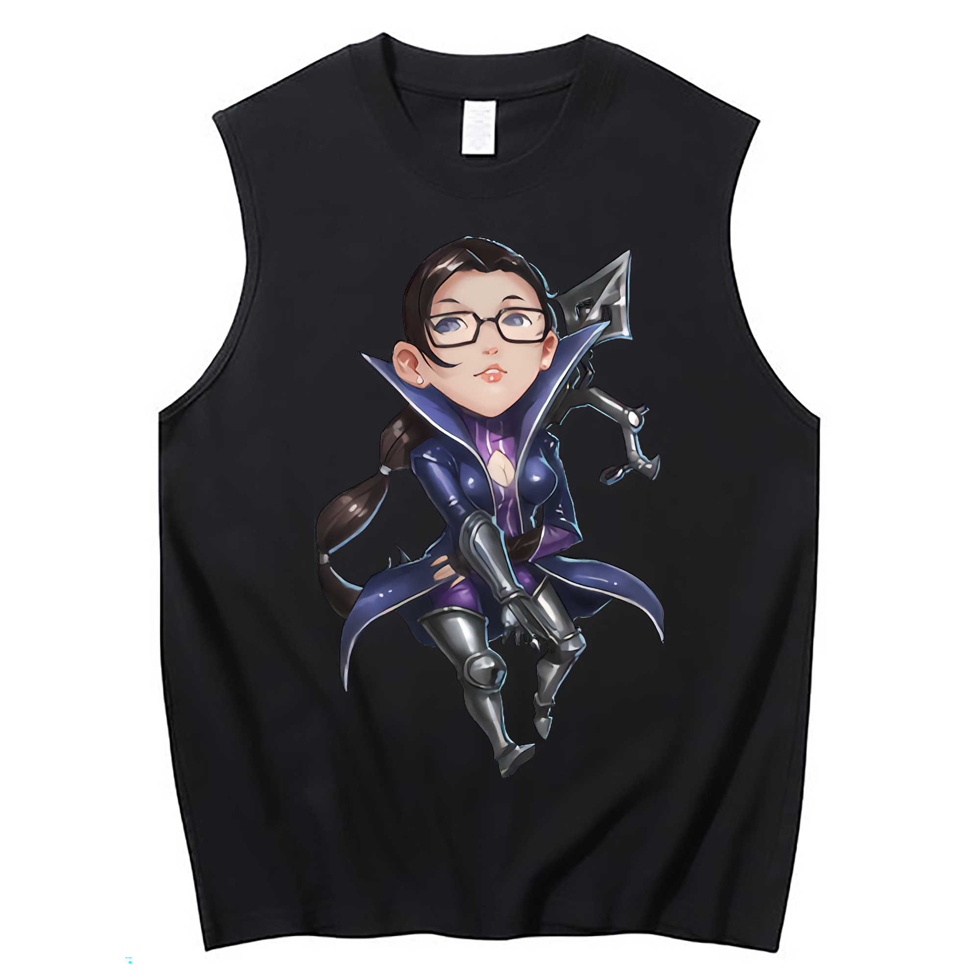 （画像用） リーグ・オブ・レジェンド League of Legends LOL コットン100％タンクトップ（フロントプリント）