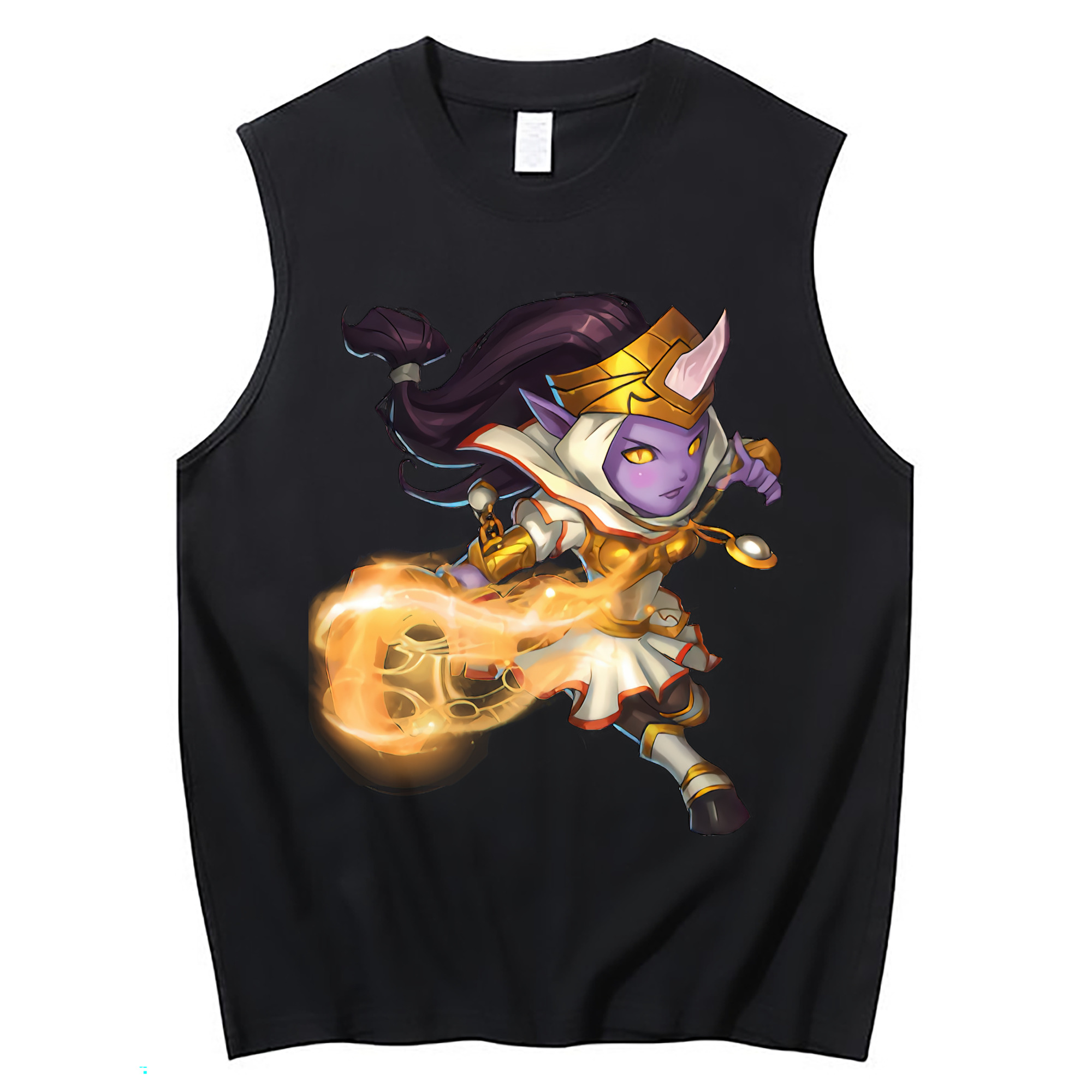 （画像用） リーグ・オブ・レジェンド League of Legends LOL コットン100％タンクトップ（フロントプリント）