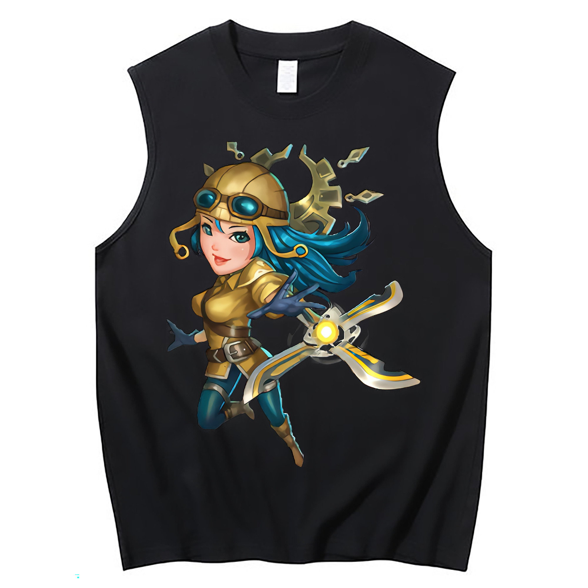 （画像用） リーグ・オブ・レジェンド League of Legends LOL コットン100％タンクトップ（フロントプリント）