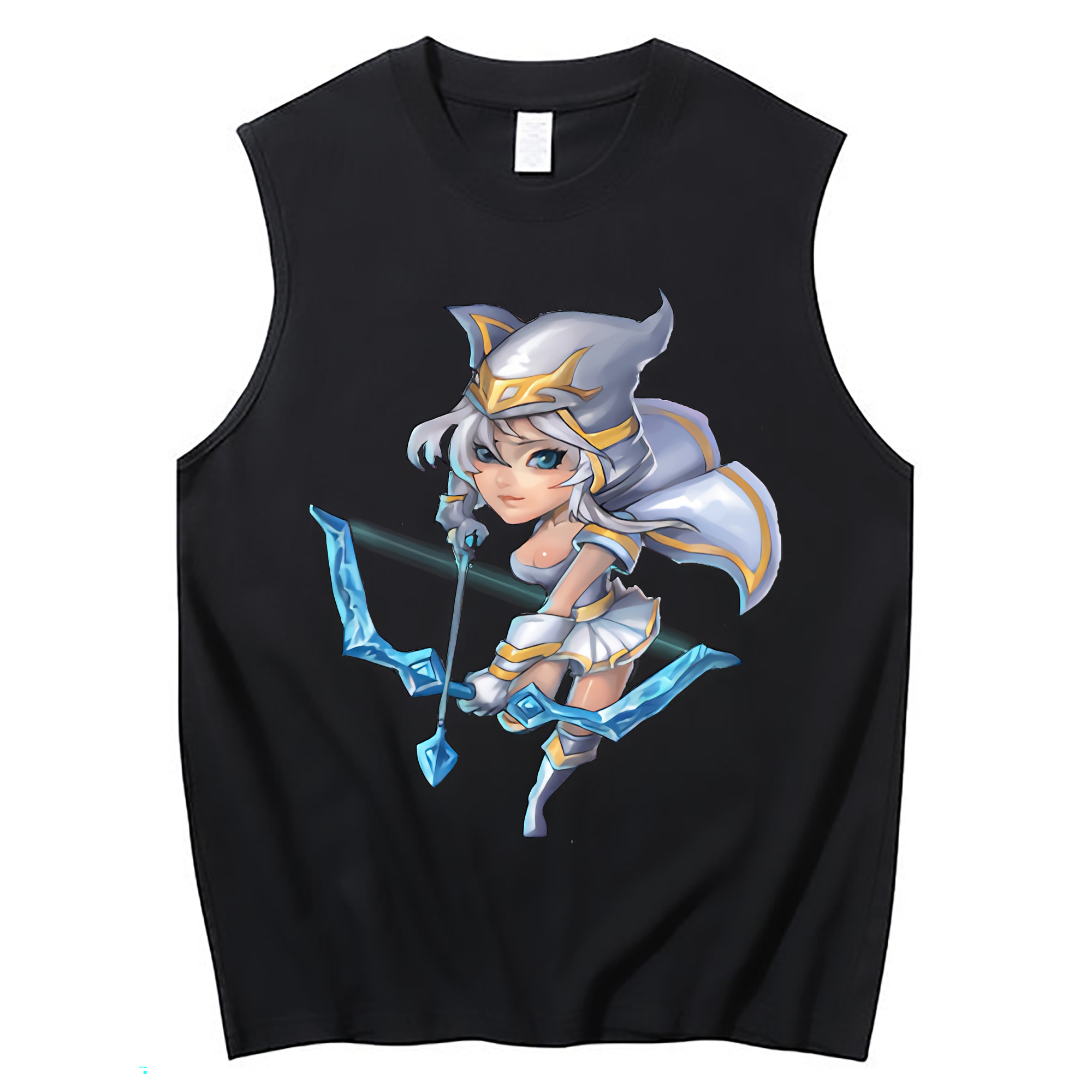 （画像用） リーグ・オブ・レジェンド League of Legends LOL コットン100％タンクトップ（フロントプリント）