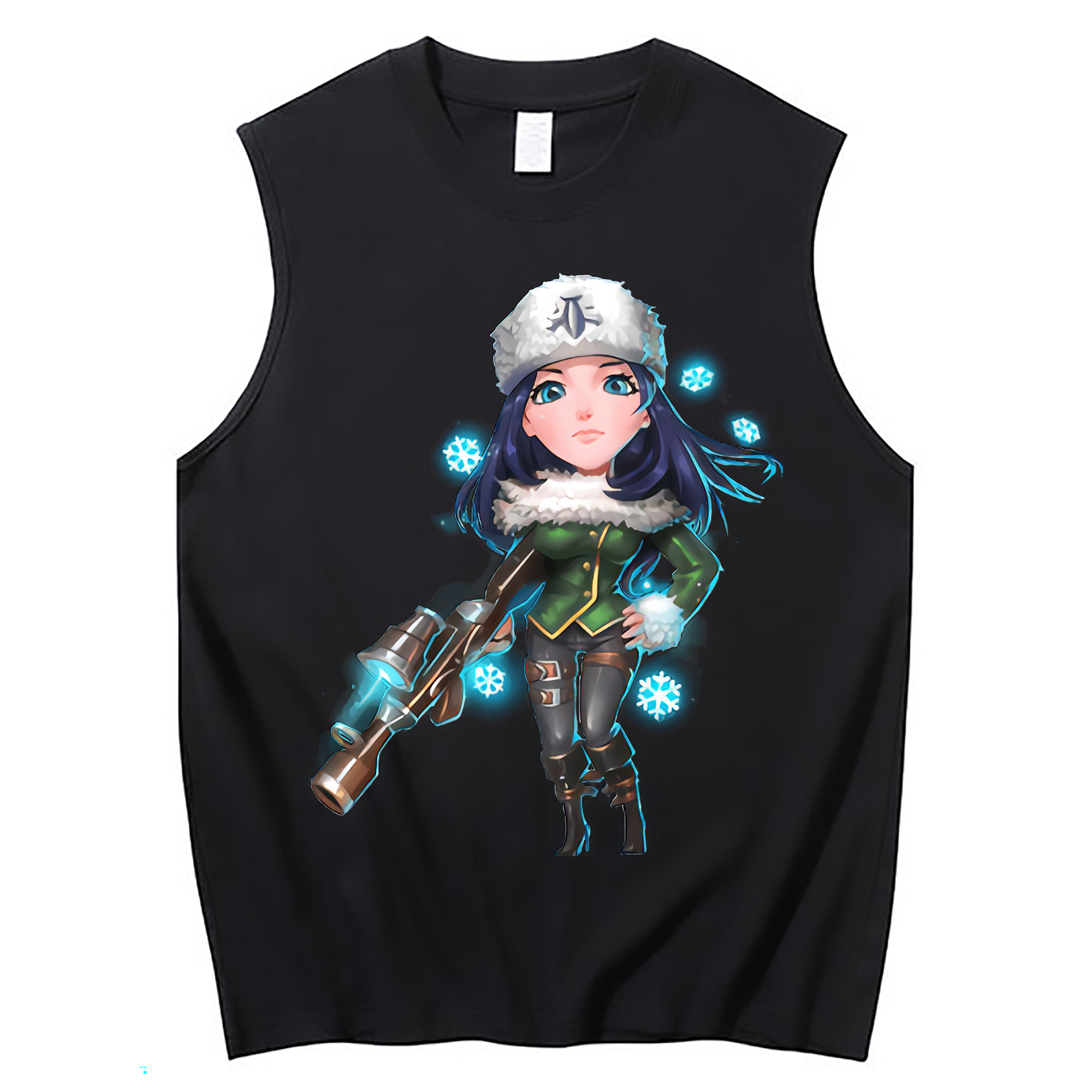 （画像用） リーグ・オブ・レジェンド League of Legends LOL コットン100％タンクトップ（フロントプリント）