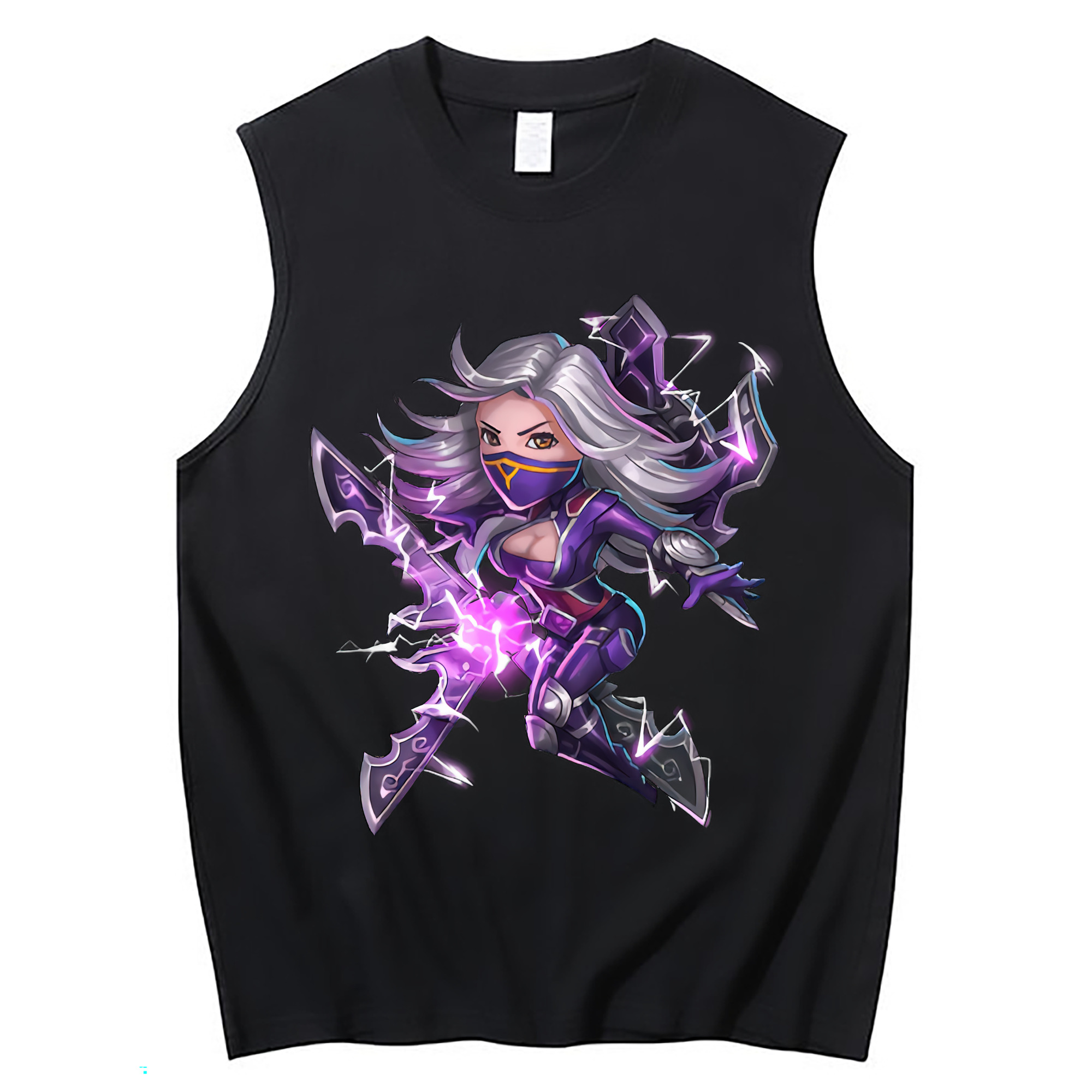 （画像用） リーグ・オブ・レジェンド League of Legends LOL コットン100％タンクトップ（フロントプリント）