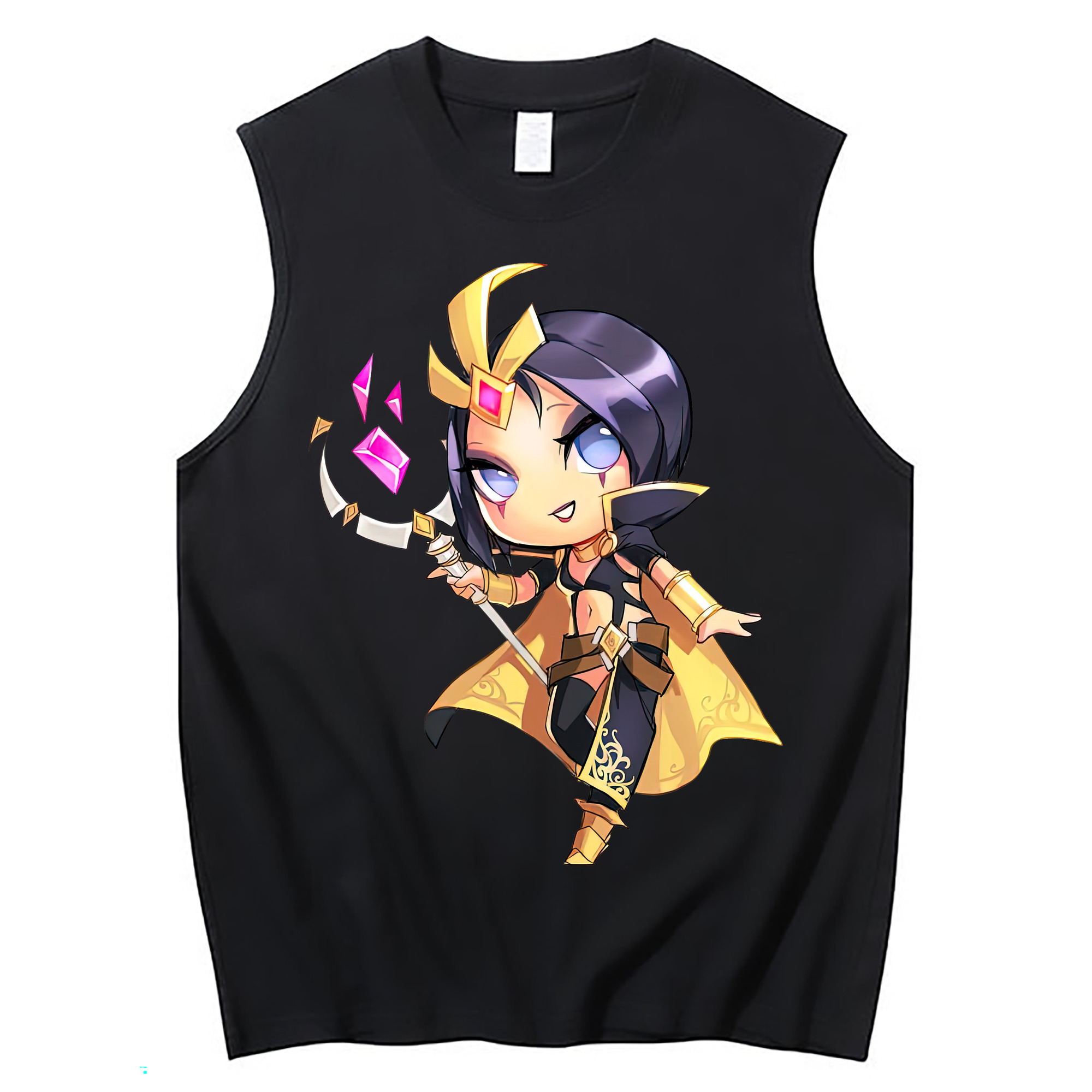 （画像用） リーグ・オブ・レジェンド League of Legends LOL コットン100％タンクトップ（フロントプリント）