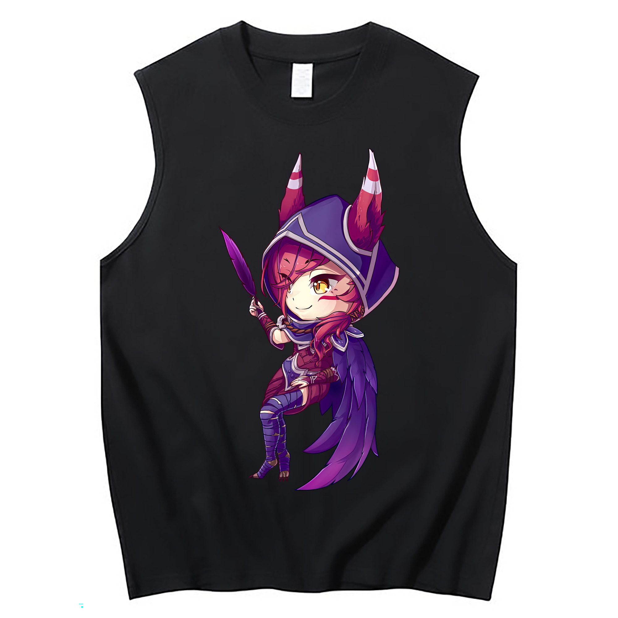 （画像用） リーグ・オブ・レジェンド League of Legends LOL コットン100％タンクトップ（フロントプリント）