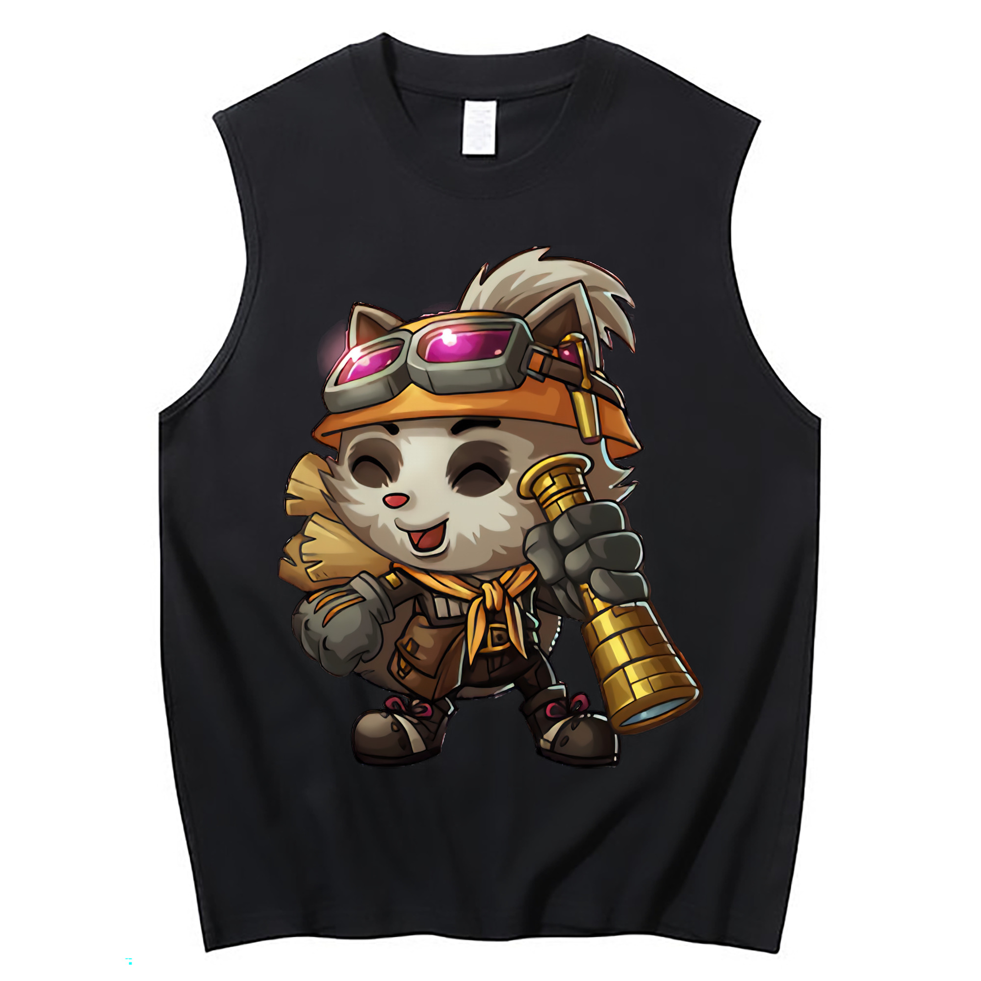 （画像用） リーグ・オブ・レジェンド League of Legends LOL コットン100％タンクトップ（フロントプリント）