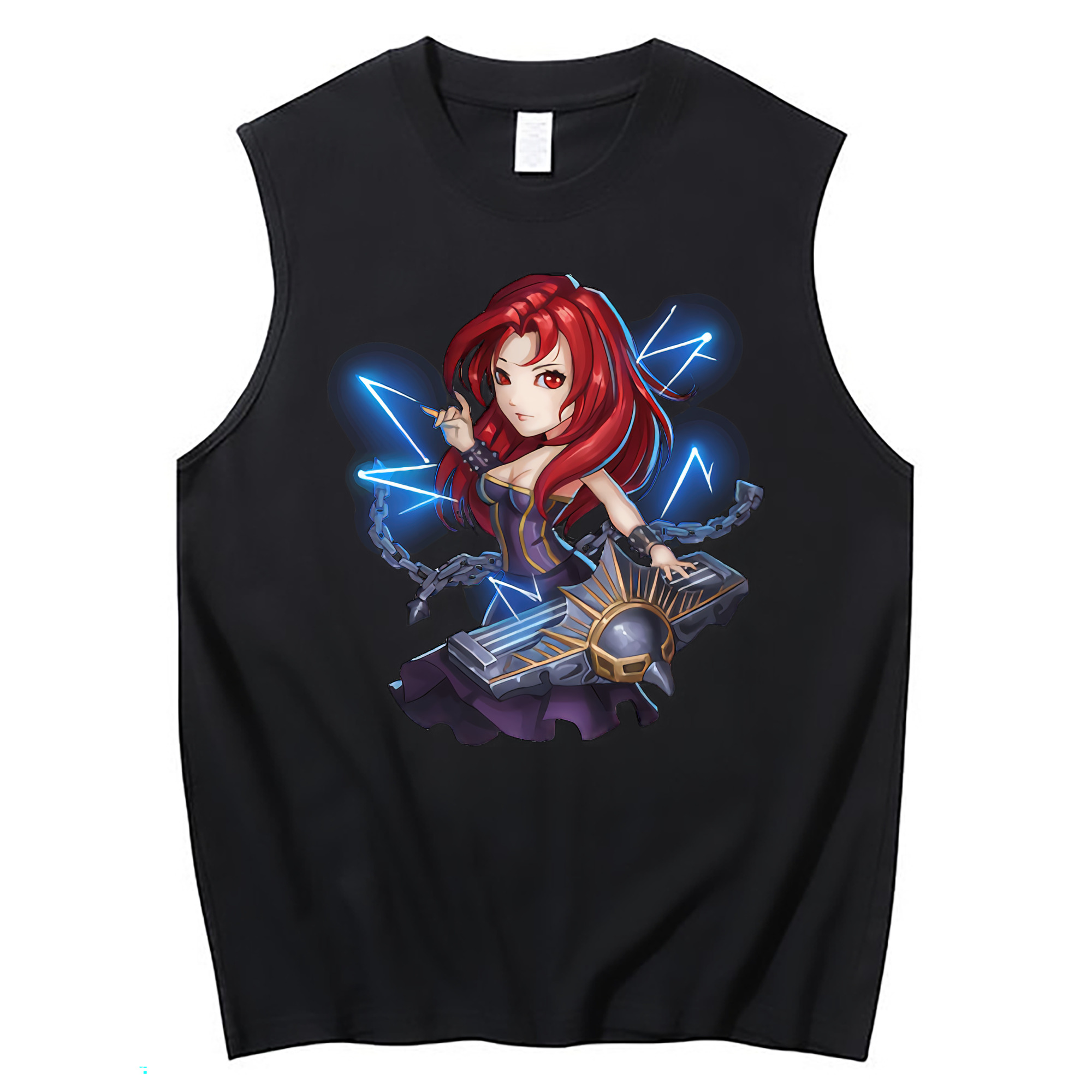 （画像用） リーグ・オブ・レジェンド League of Legends LOL コットン100％タンクトップ（フロントプリント）