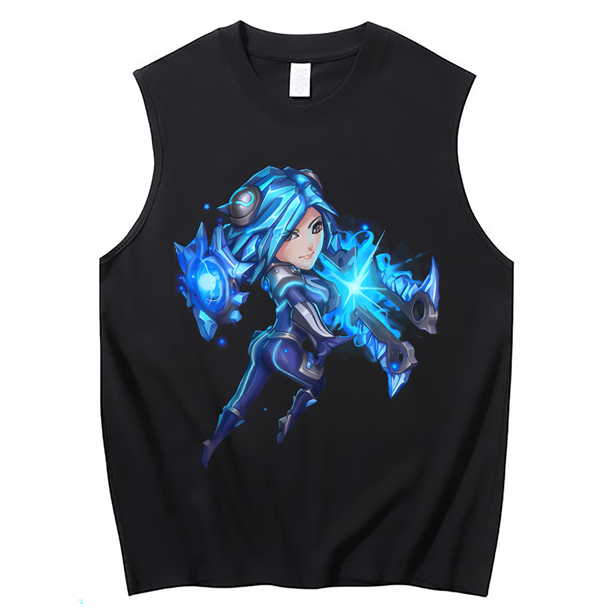 （画像用） リーグ・オブ・レジェンド League of Legends LOL コットン100％タンクトップ（フロントプリント）