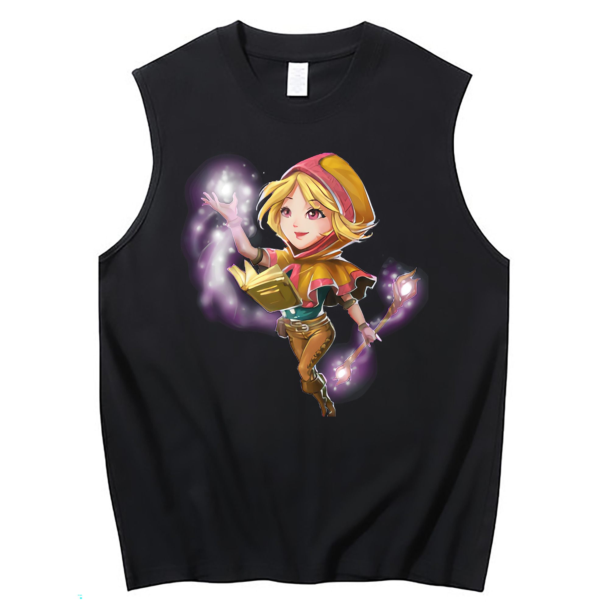 （画像用） リーグ・オブ・レジェンド League of Legends LOL コットン100％タンクトップ（フロントプリント）
