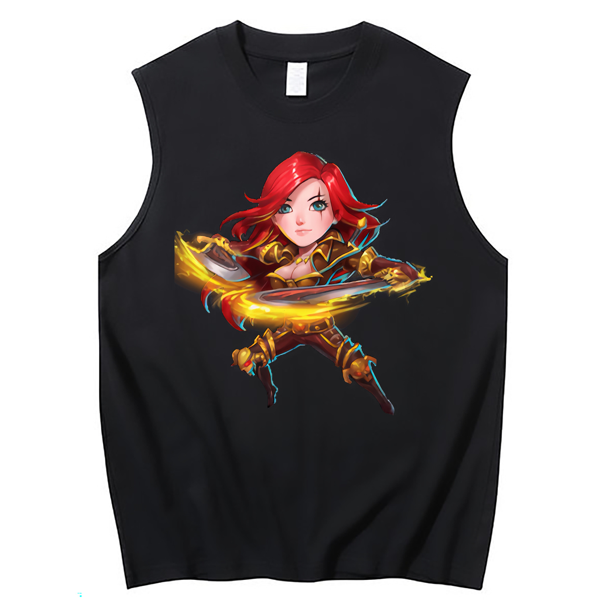 （画像用） リーグ・オブ・レジェンド League of Legends LOL コットン100％タンクトップ（フロントプリント）