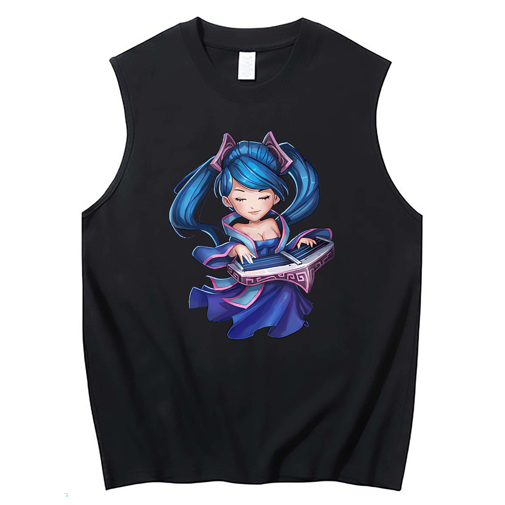（画像用） リーグ・オブ・レジェンド League of Legends LOL コットン100％タンクトップ（フロントプリント）