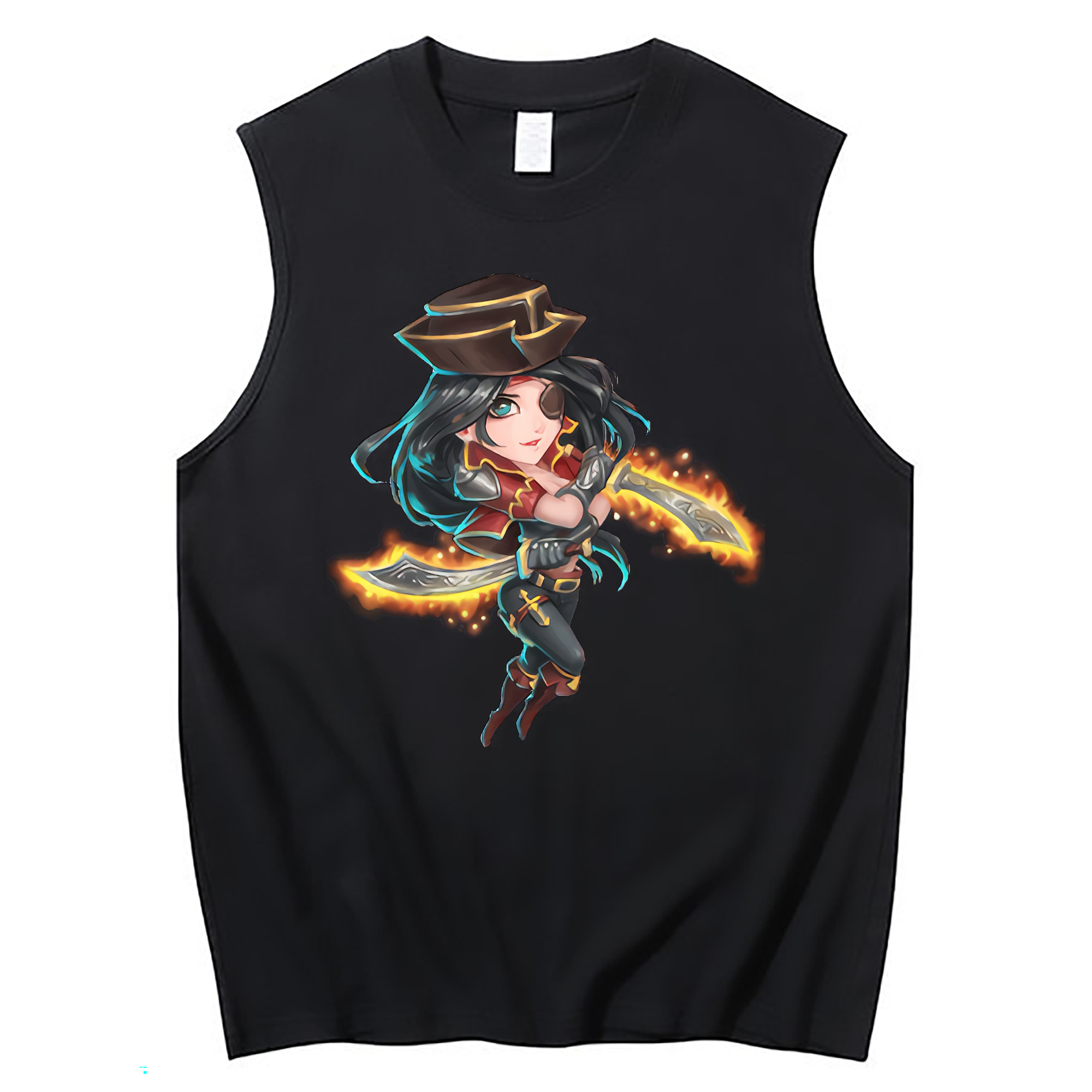 （画像用） リーグ・オブ・レジェンド League of Legends LOL コットン100％タンクトップ（フロントプリント）