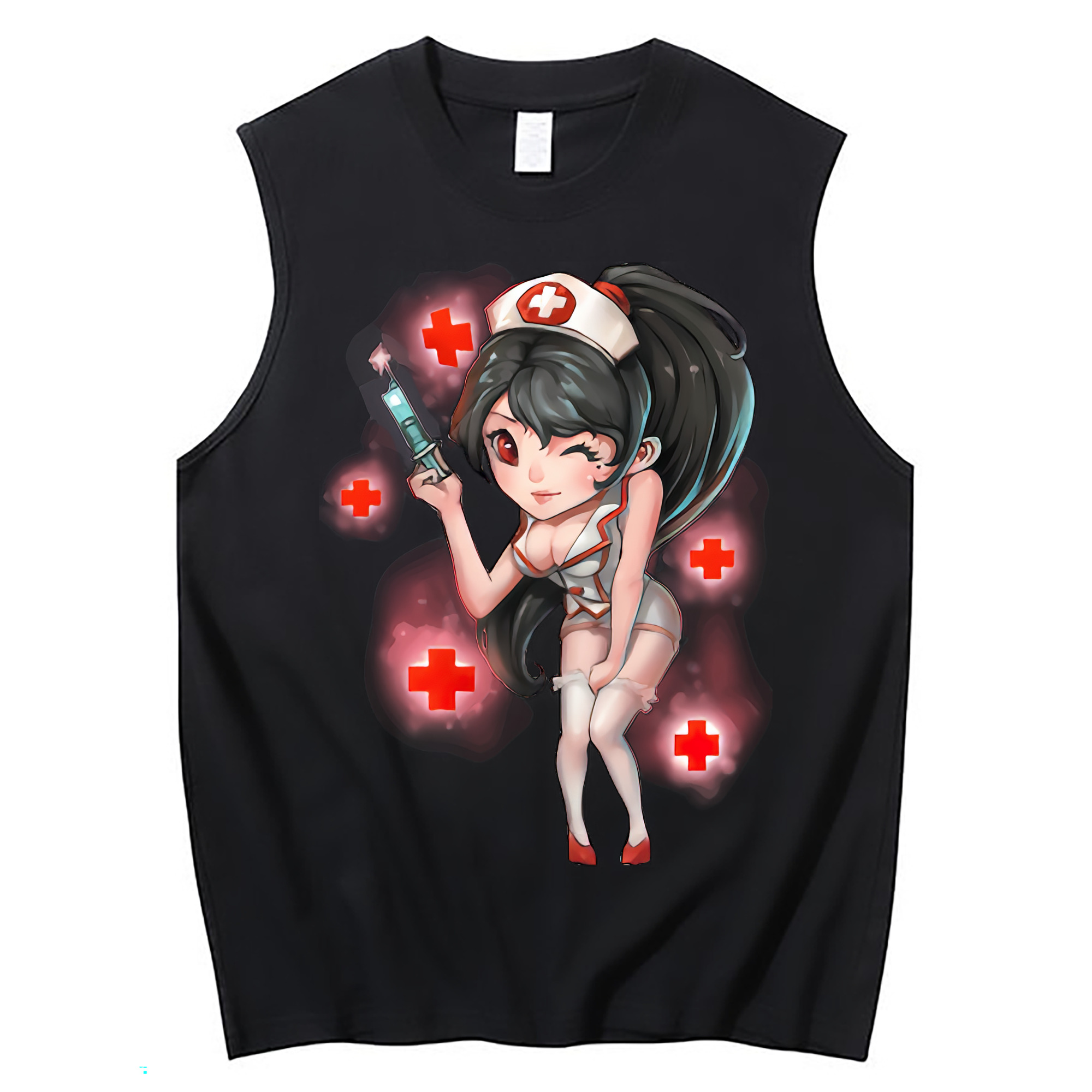 （画像用） リーグ・オブ・レジェンド League of Legends LOL コットン100％タンクトップ（フロントプリント）