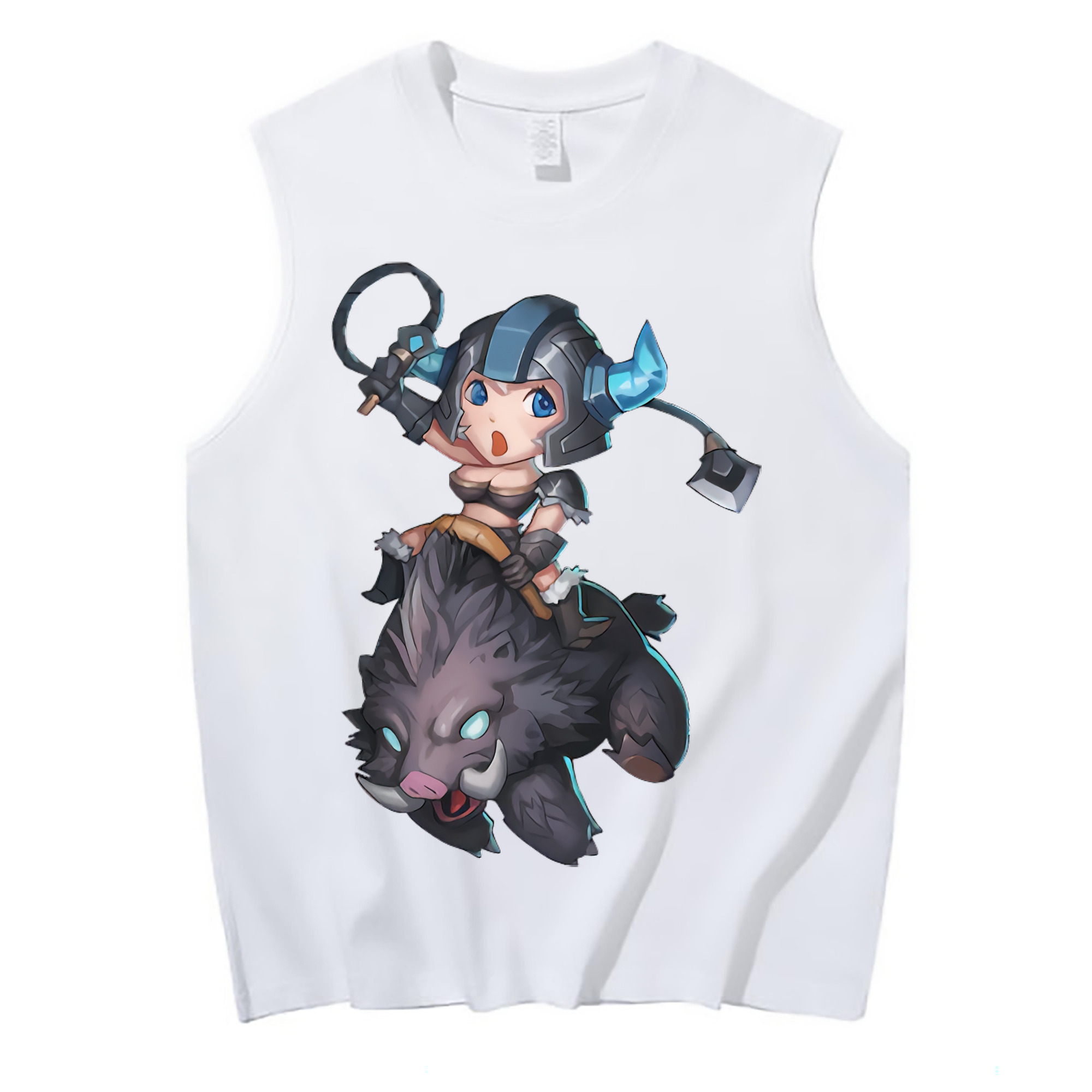 （画像用） リーグ・オブ・レジェンド League of Legends LOL コットン100％タンクトップ（フロントプリント）
