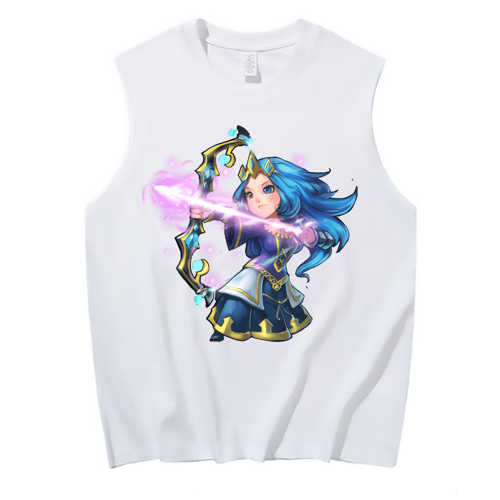 （画像用） リーグ・オブ・レジェンド League of Legends LOL コットン100％タンクトップ（フロントプリント）