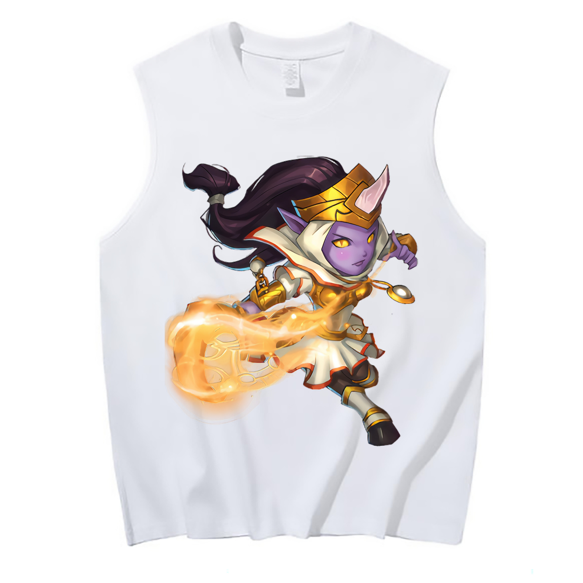 （画像用） リーグ・オブ・レジェンド League of Legends LOL コットン100％タンクトップ（フロントプリント）