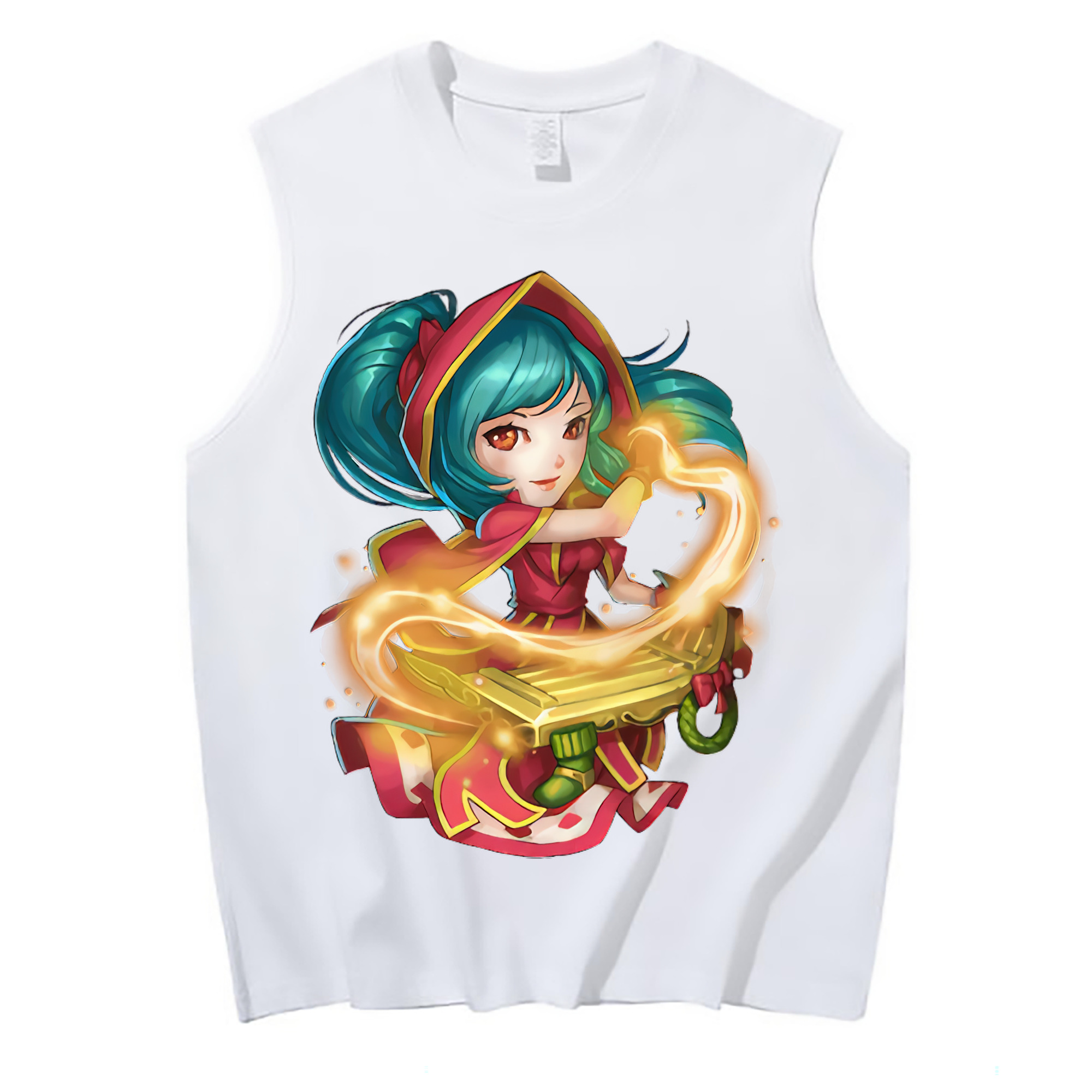 （画像用） リーグ・オブ・レジェンド League of Legends LOL コットン100％タンクトップ（フロントプリント）