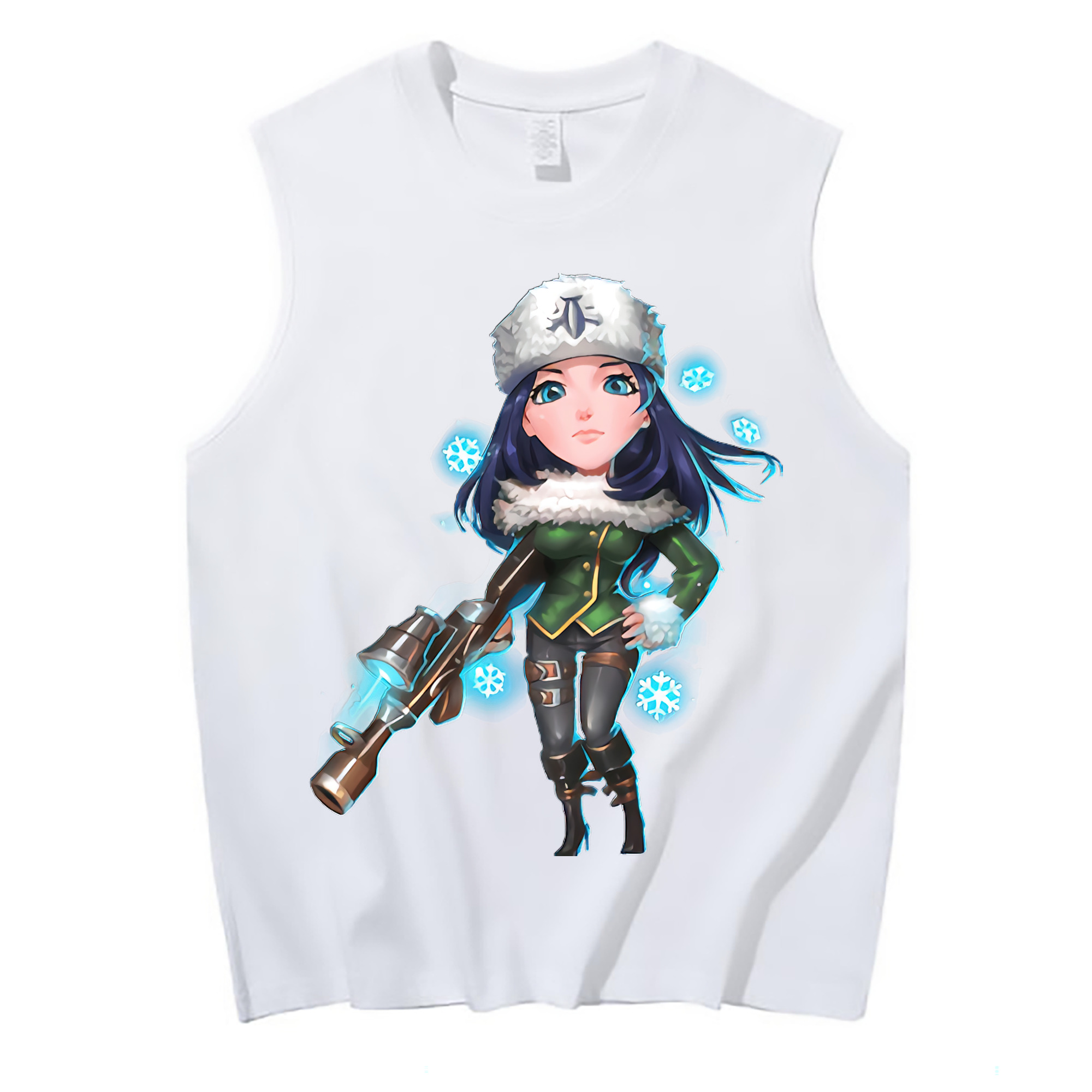 （画像用） リーグ・オブ・レジェンド League of Legends LOL コットン100％タンクトップ（フロントプリント）