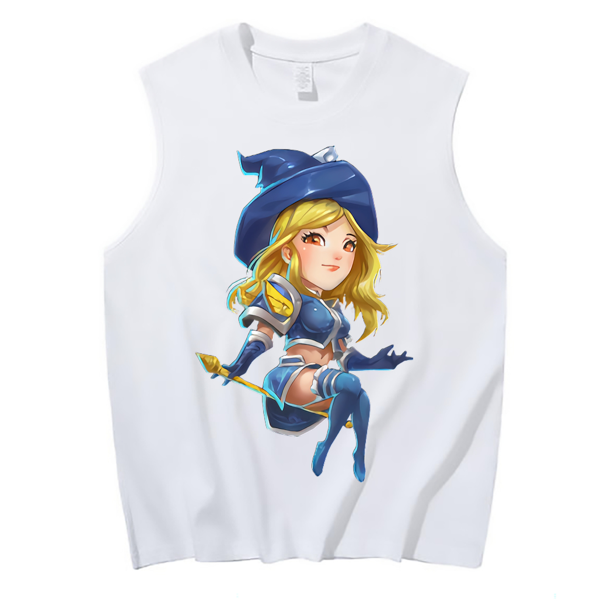 （画像用） リーグ・オブ・レジェンド League of Legends LOL コットン100％タンクトップ（フロントプリント）