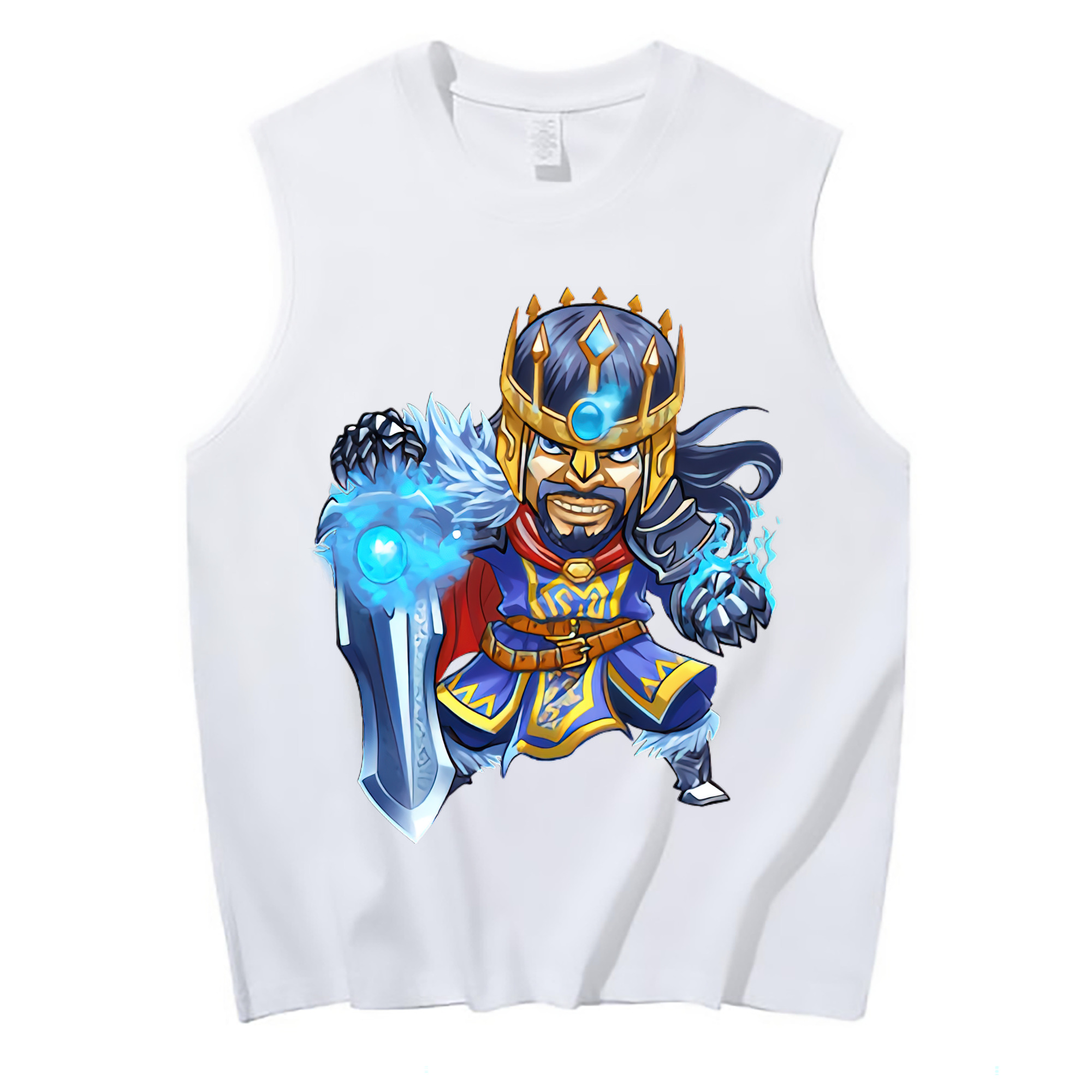 （画像用） リーグ・オブ・レジェンド League of Legends LOL コットン100％タンクトップ（フロントプリント）