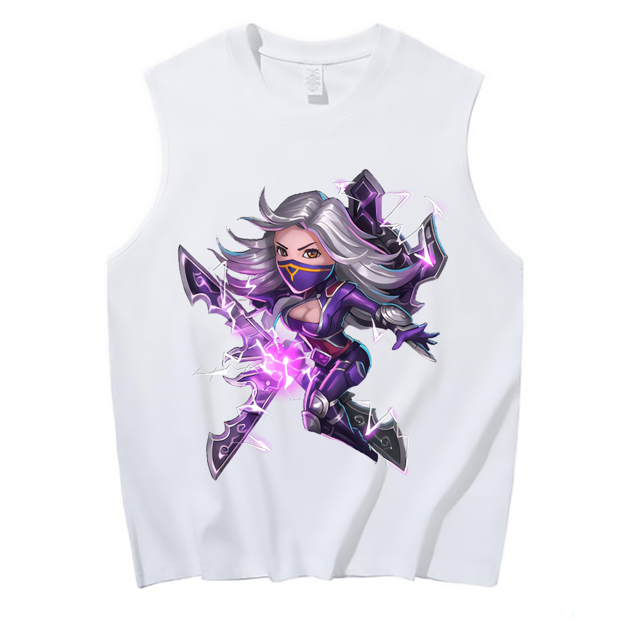 （画像用） リーグ・オブ・レジェンド League of Legends LOL コットン100％タンクトップ（フロントプリント）