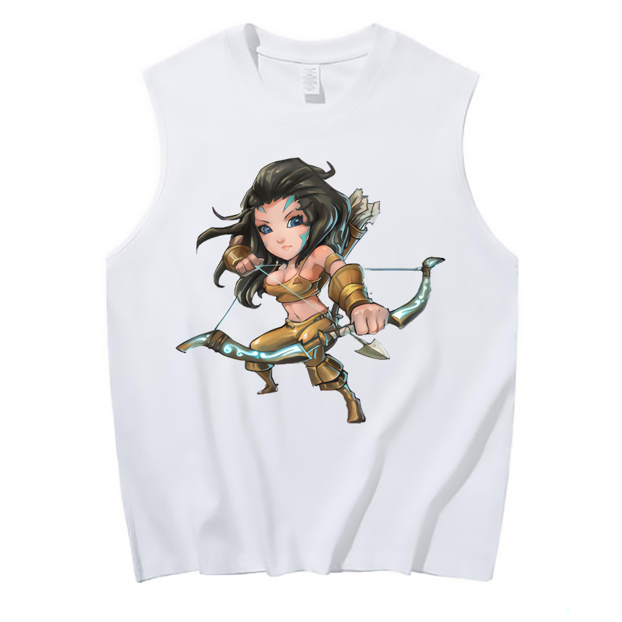 （画像用） リーグ・オブ・レジェンド League of Legends LOL コットン100％タンクトップ（フロントプリント）