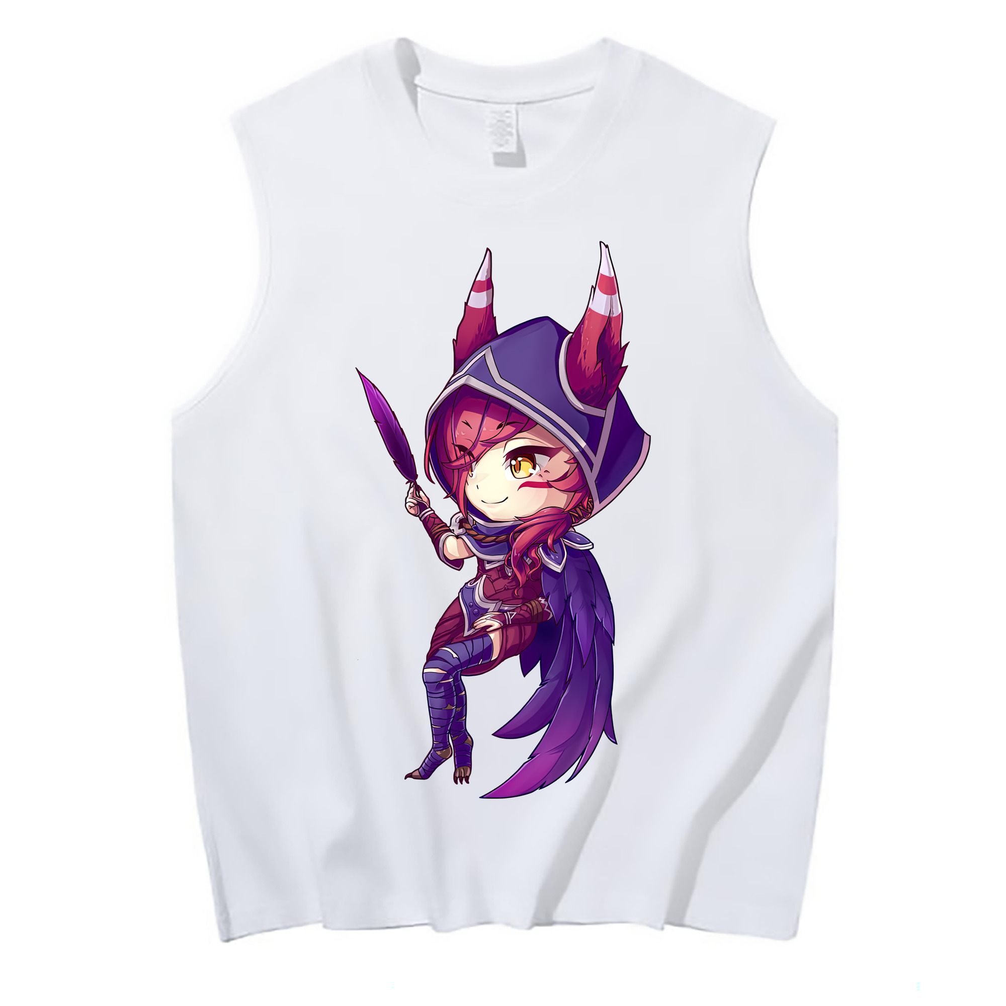 （画像用） リーグ・オブ・レジェンド League of Legends LOL コットン100％タンクトップ（フロントプリント）