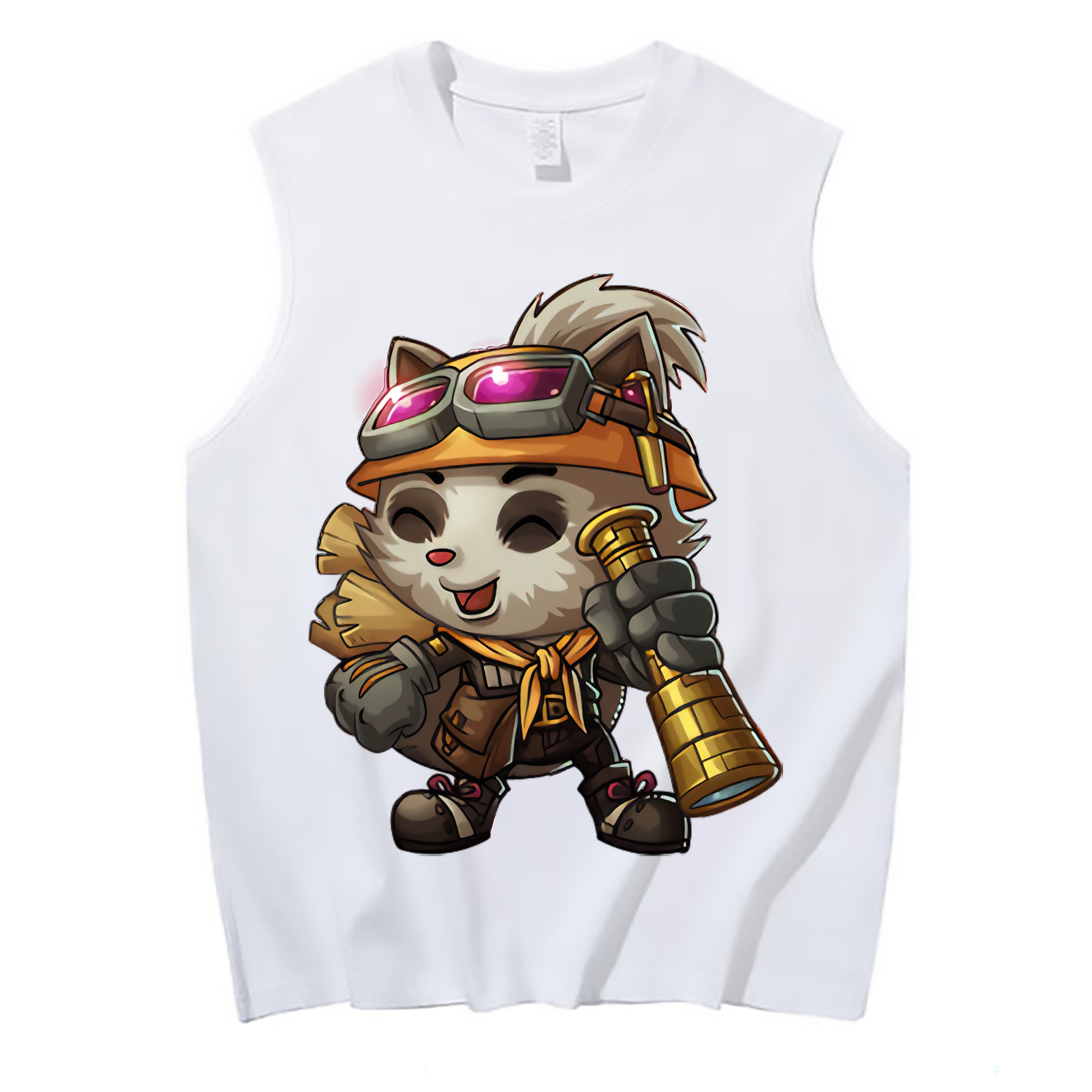 （画像用） リーグ・オブ・レジェンド League of Legends LOL コットン100％タンクトップ（フロントプリント）